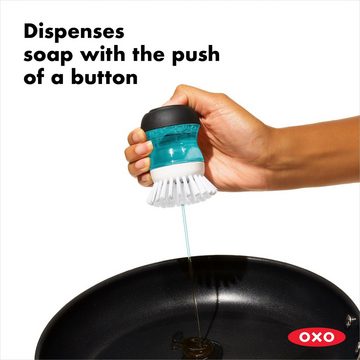 OXO Good Grips Reinigungsbürste, Handspülbürste mit Spülmittelspender