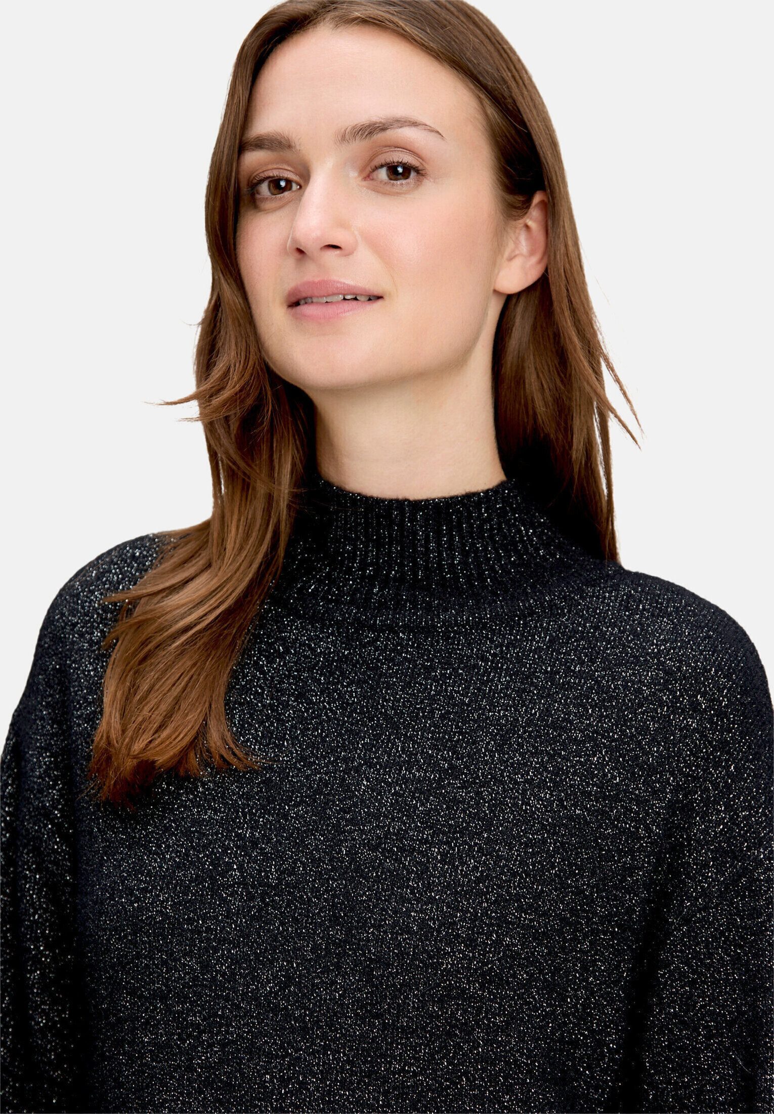 Betty&Co Strickpullover Damen mit Lurexfaden (1-tlg)