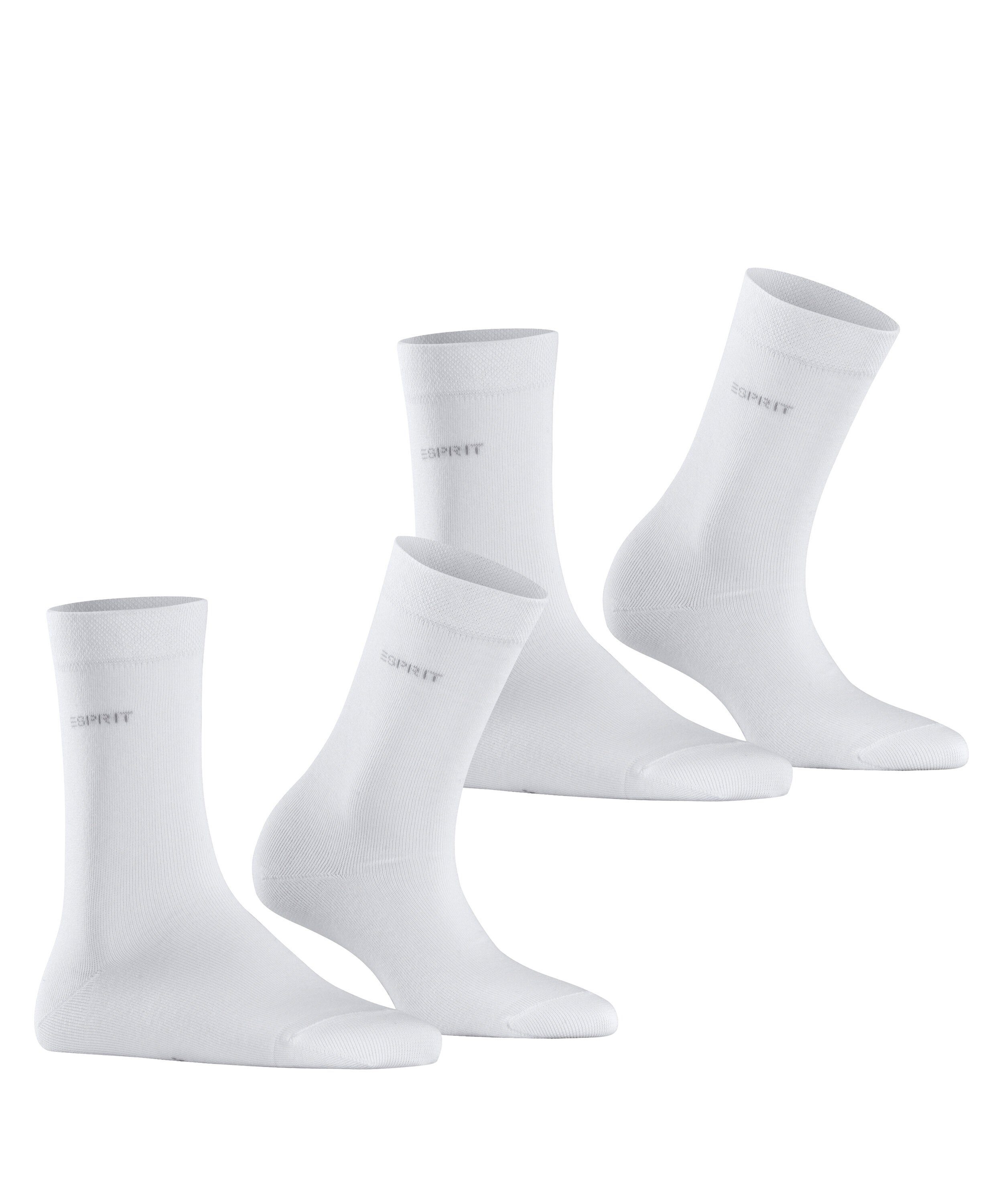 Esprit Socken Basic Easy 2-Pack Socken (2-Paar) aus hautfreundlicher Baumwolle