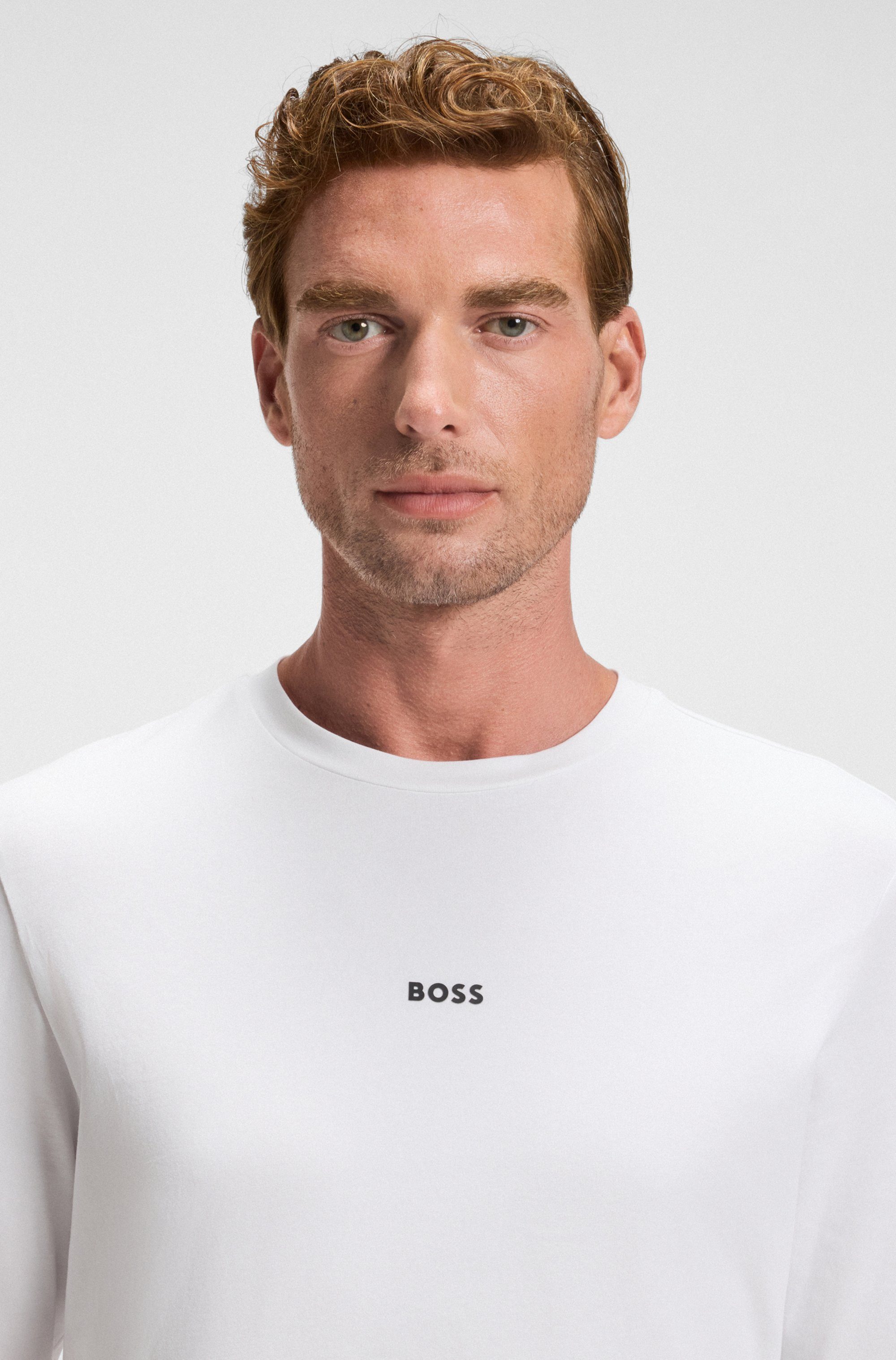 BOSS ORANGE Langarmshirt TChark mit Rundhalsausschnitt