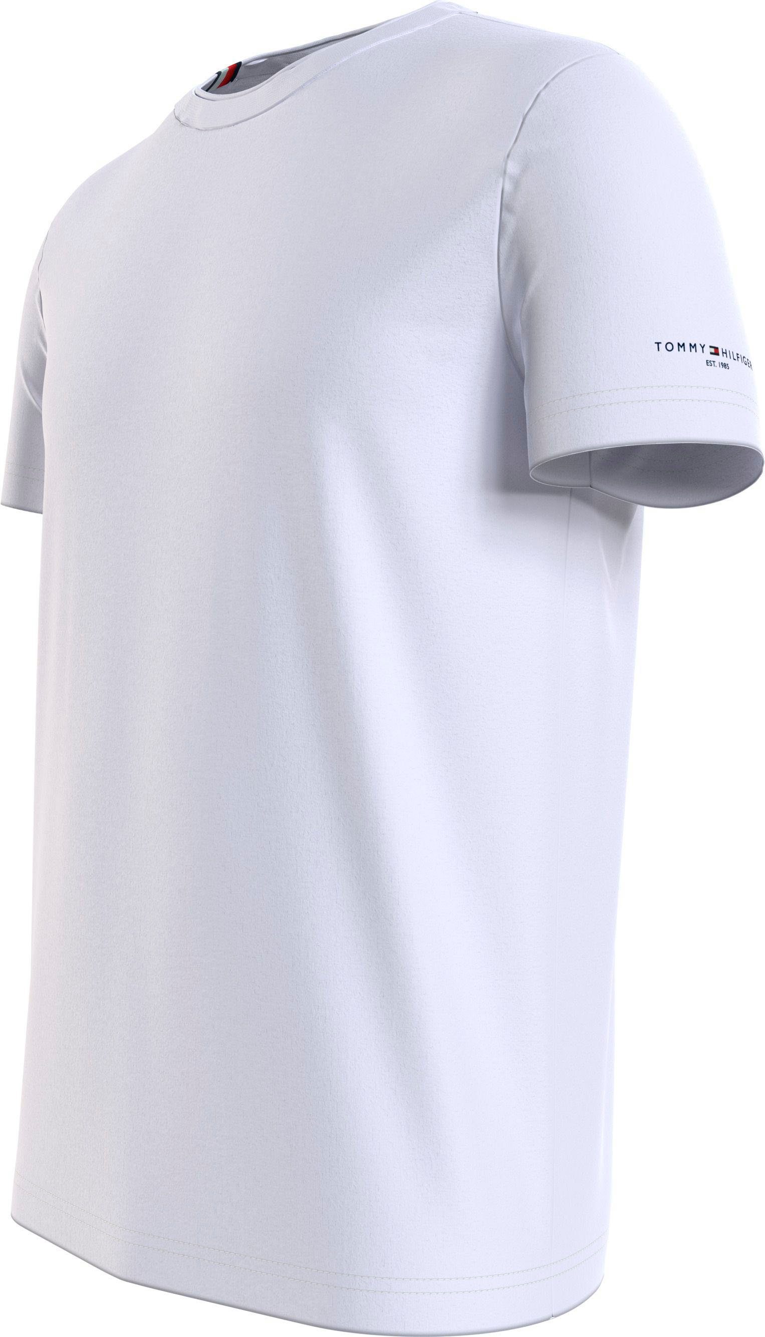Tommy Hilfiger TOMMY SLEEVE mit T-Shirt TEE Logoschriftzug am Arm LOGO White