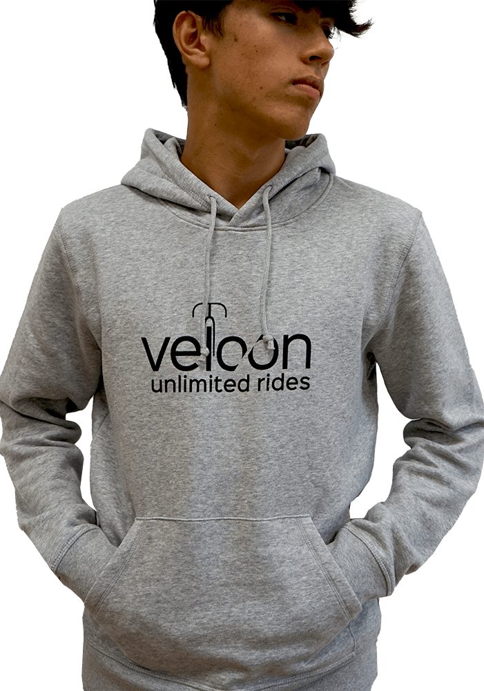 Veloon Hoodie Unlimited Rides Heather Grey | Sweatshirts
