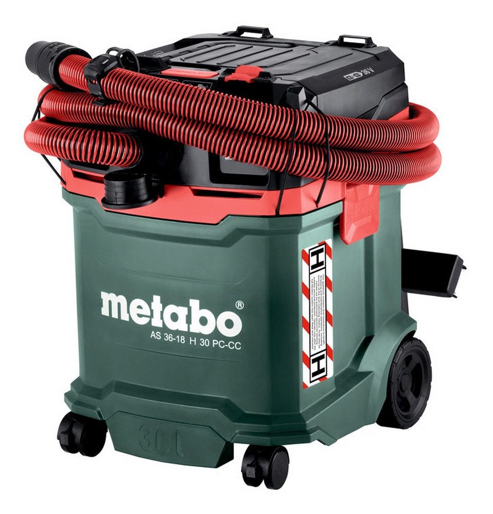 metabo Nass-Trocken-Akkusauger AS 36-18 H 30 PC-CC, Akku-Sauger Ohne Akku im Karton