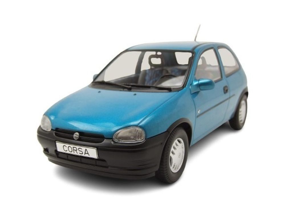 MCG Modellauto Opel Corsa B 1993 türkis metallic, Maßstab 1:18