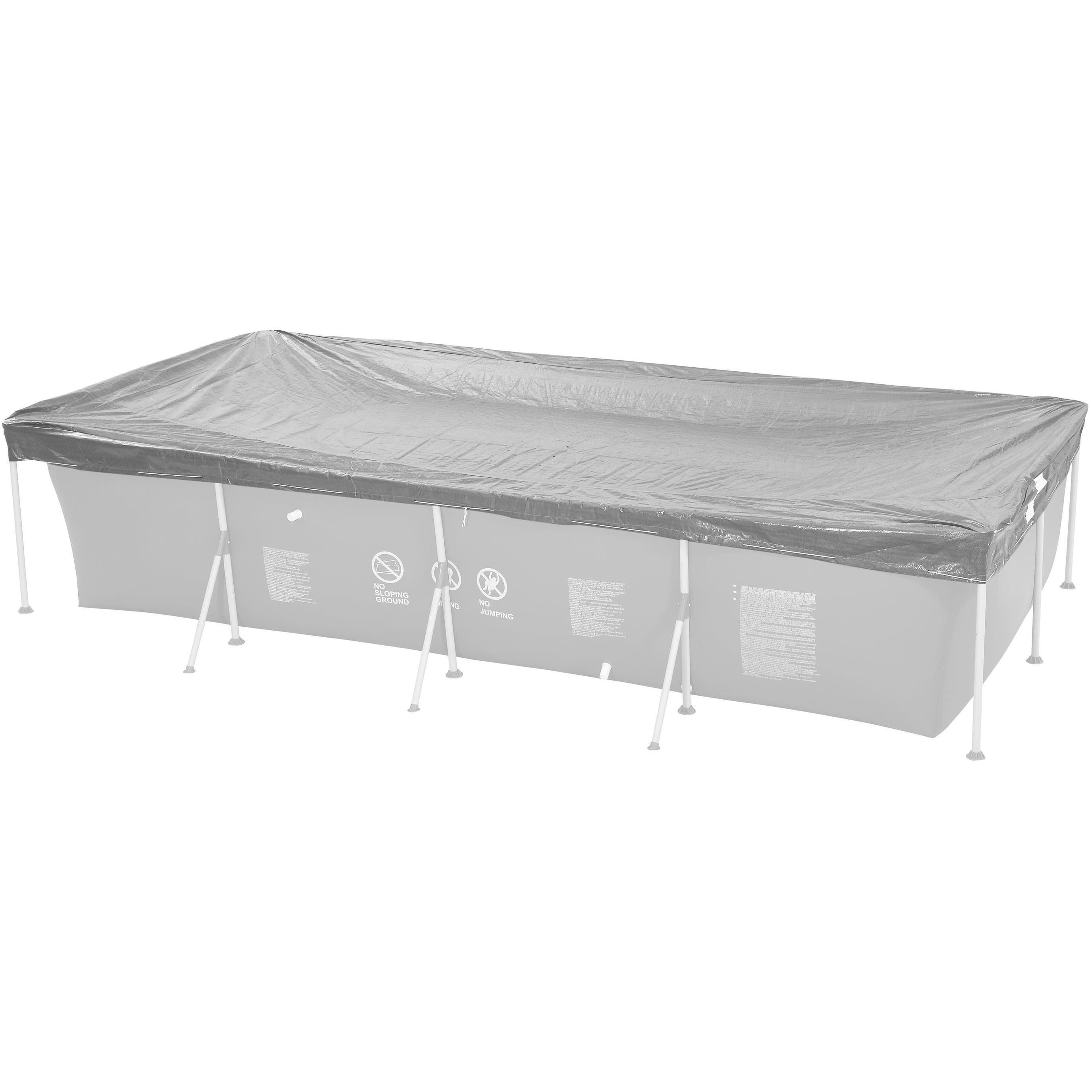 Pool-Abdeckplane Abdeckung für 394x207 cm Frame Pools