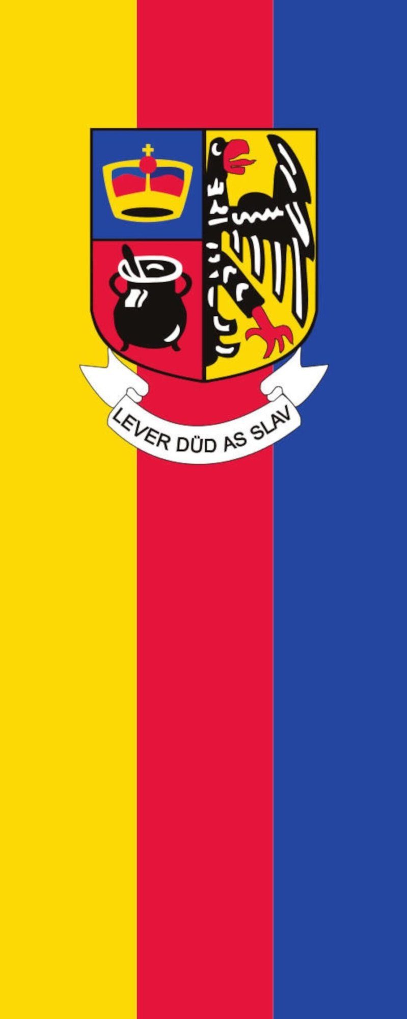 Wappen g/m² Nordfriesland Hochformat 110 mit flaggenmeer Flagge Flagge