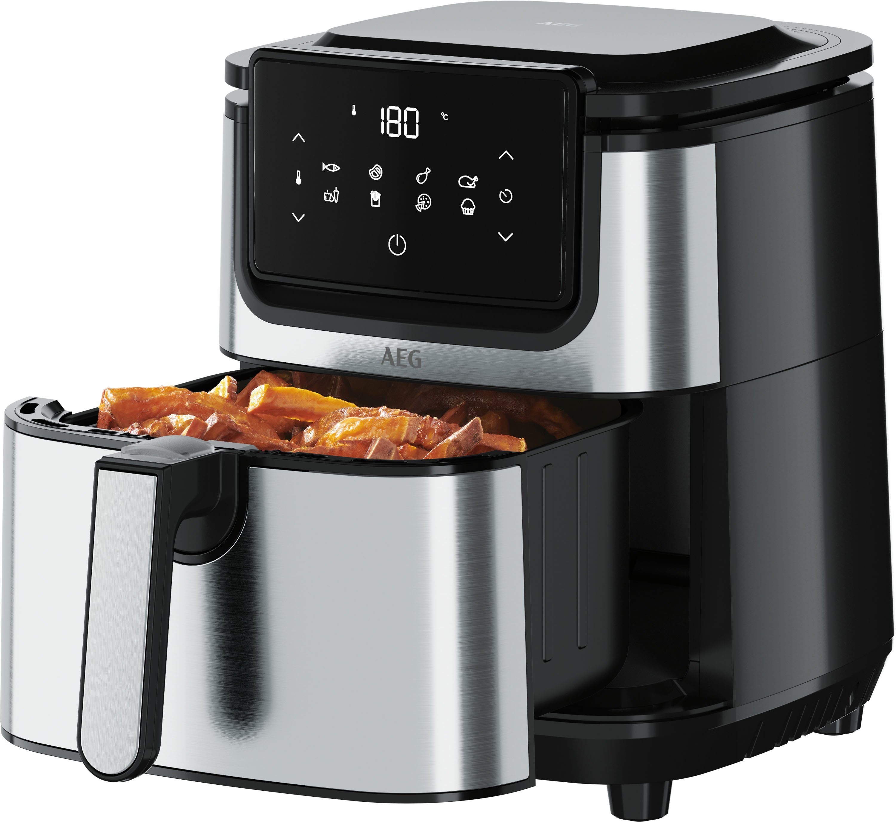 AEG Heißluftfritteuse Gourmet 6 W 1500 AF6-1-4ST