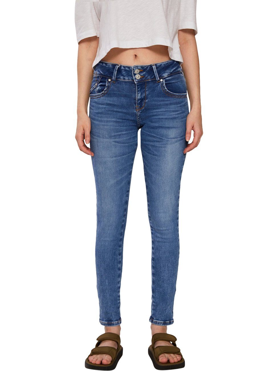 LTB Damen Molly Jeans – Super Slim Fit Mit Stylischem Bund