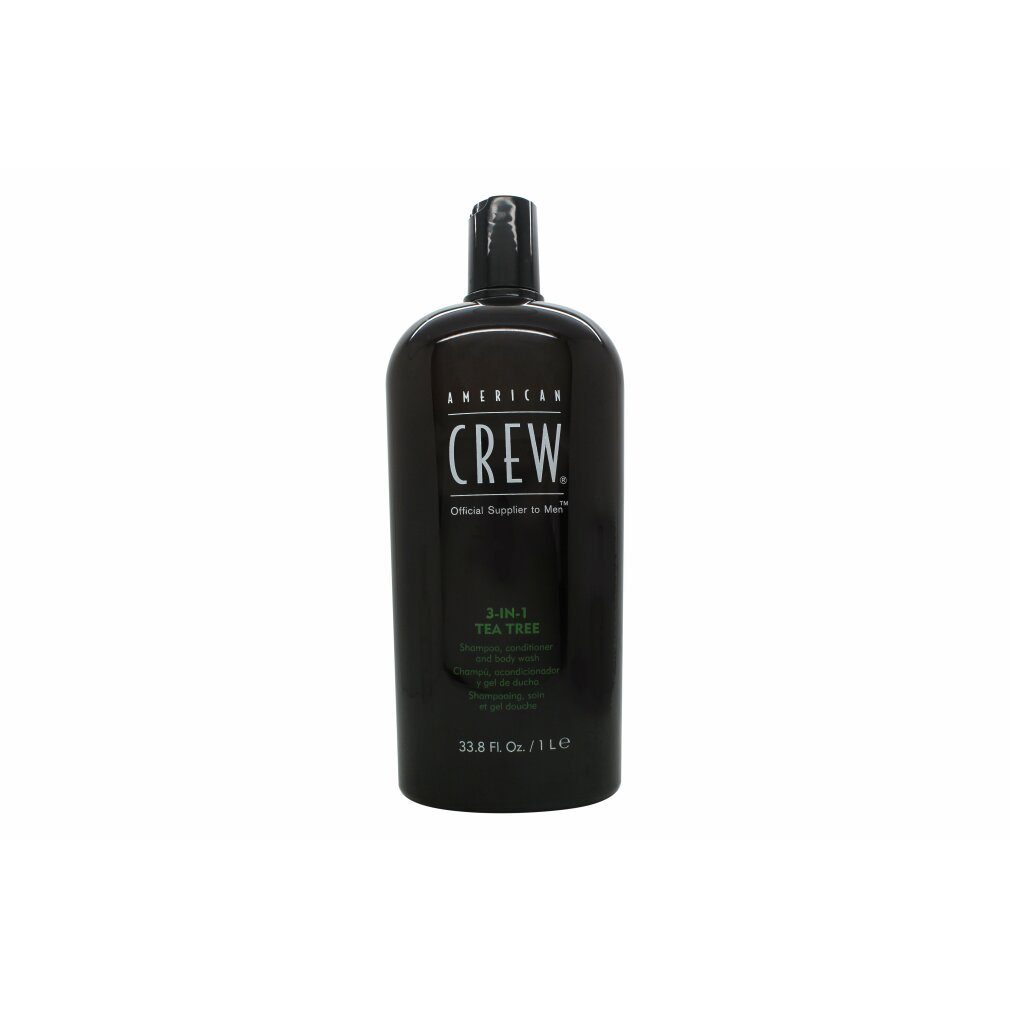 AMERICAN Haarspülung Crew 3-In-1 Tea Tree Shampoo/Conditioner/Body Wash 1000ml