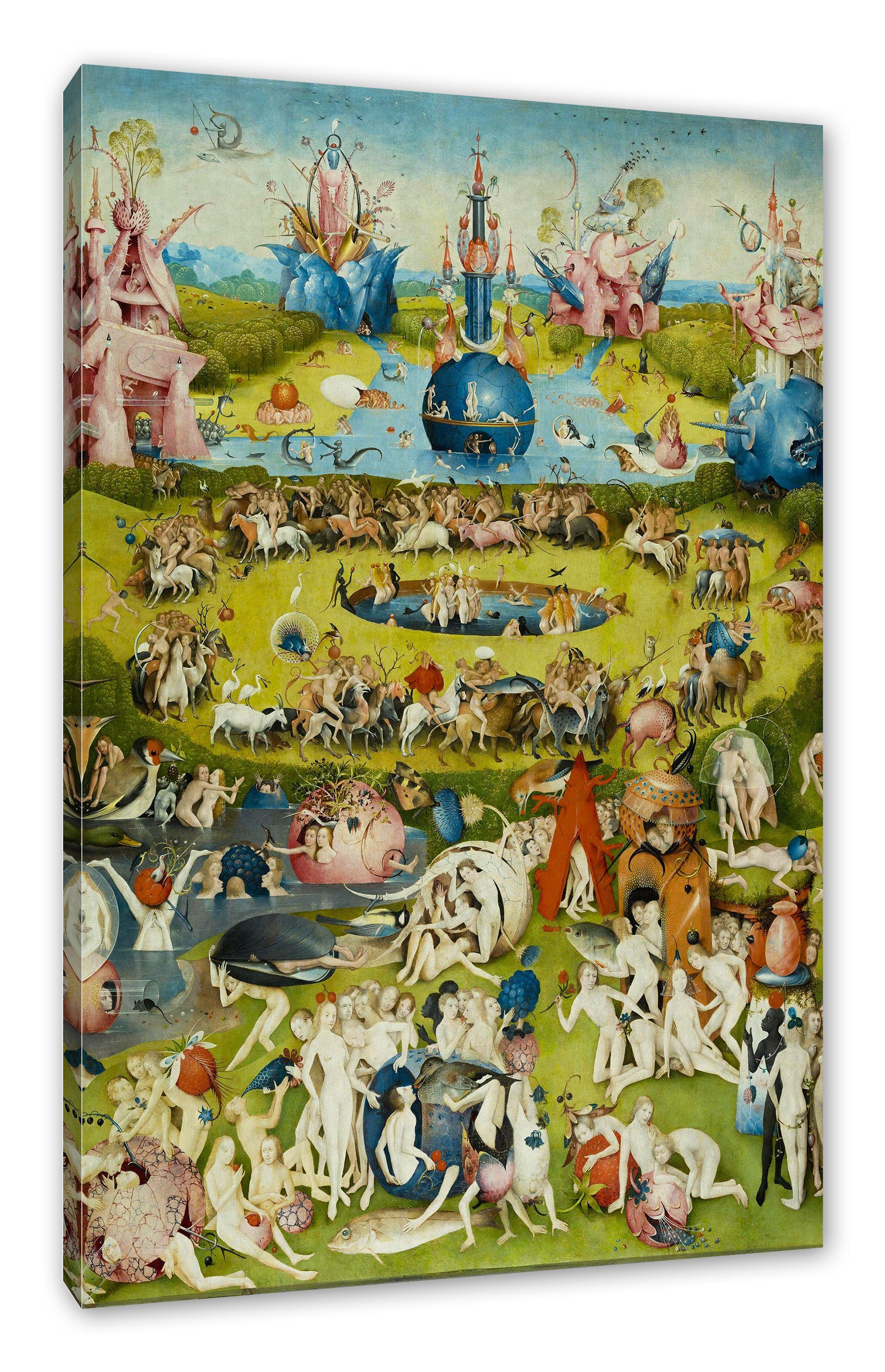 Pixxprint Leinwandbild Hieronymus Bosch Der Garten der Lüste II