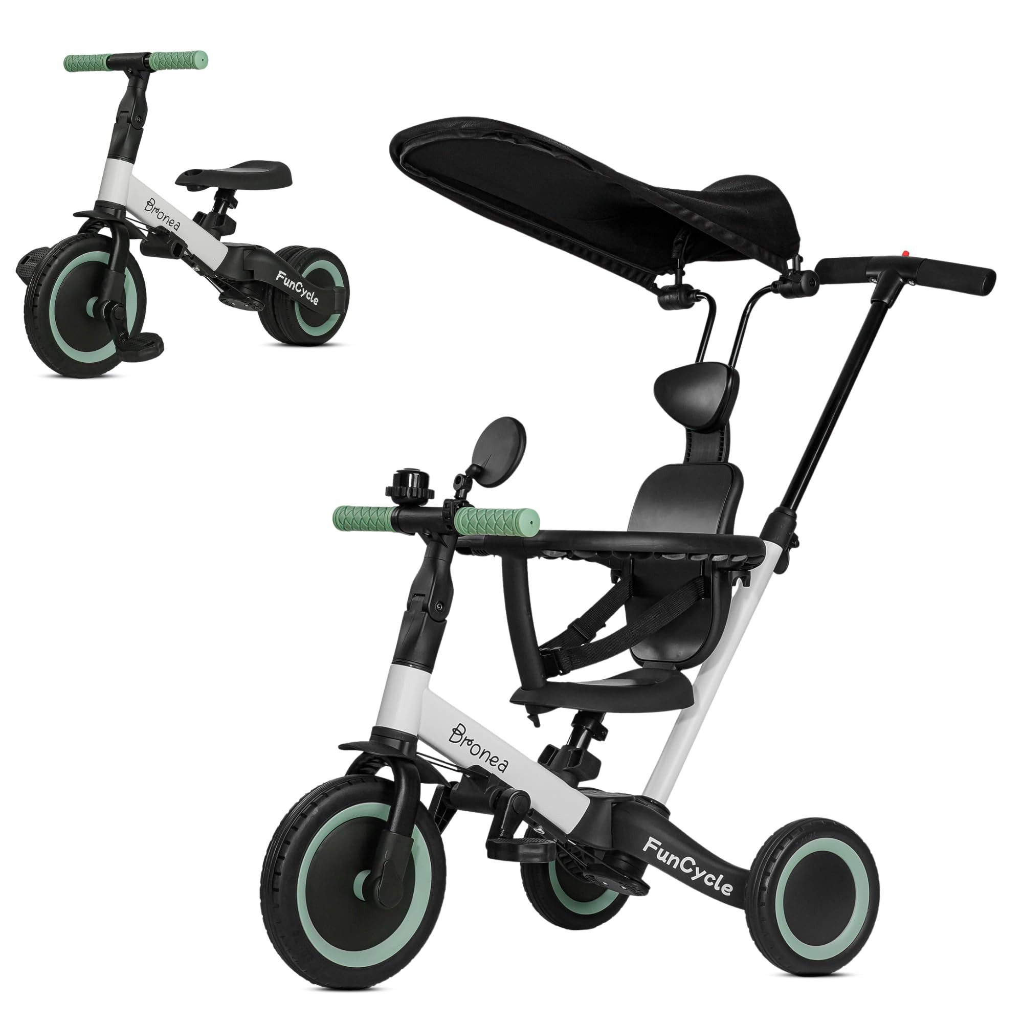 Bronea Dreirad FunCycle 5-in-1 ab 1,5 Jahr mit Schubstange, Wächst mit Ihre günstig online kaufen