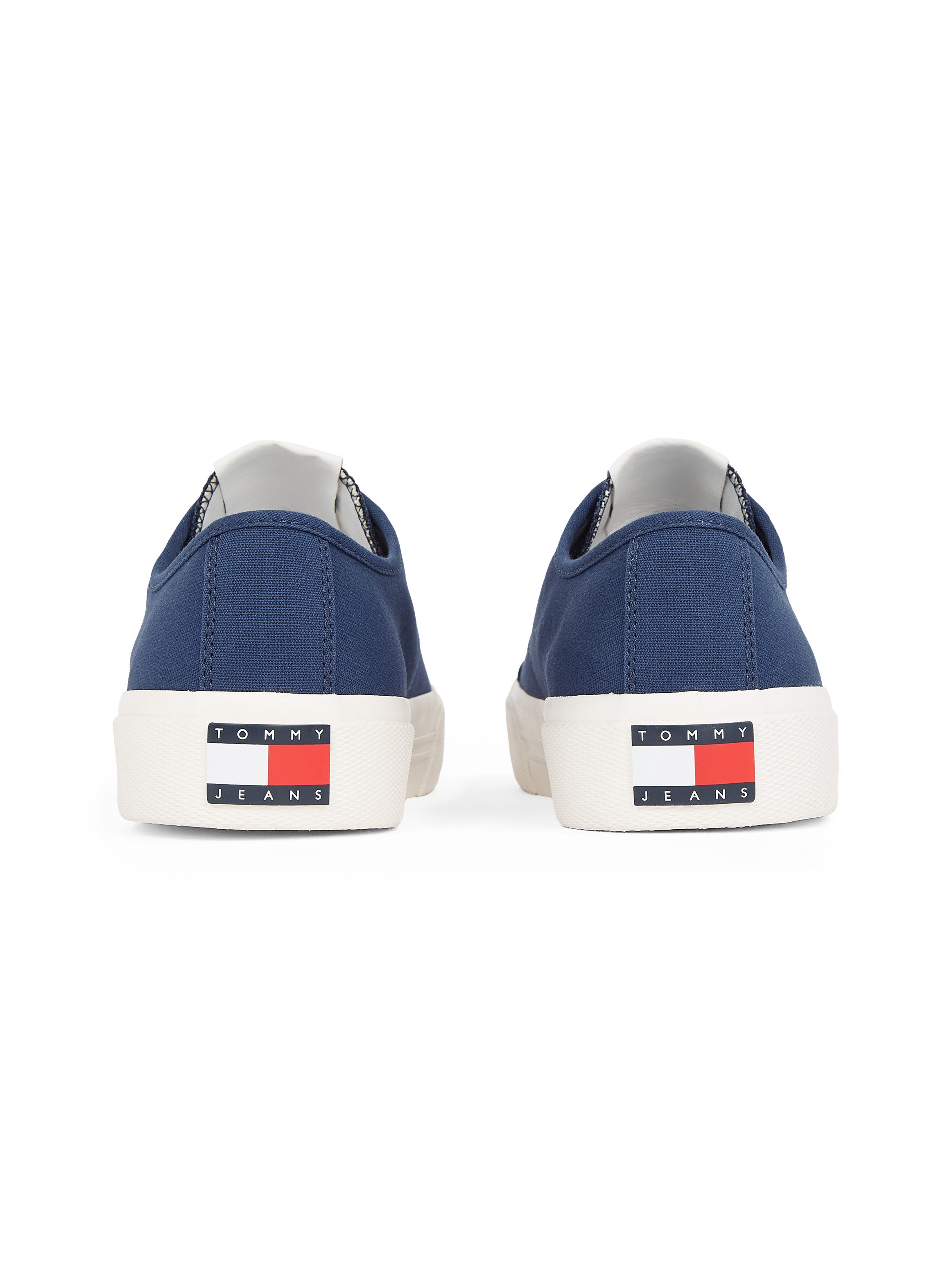 Tommy Jeans TJM LACE UP CANVAS COLOR Sneaker, Freizeitschuh, Halbschuh, Schnürschuh mit Logo-Aufnäher an der Zunge