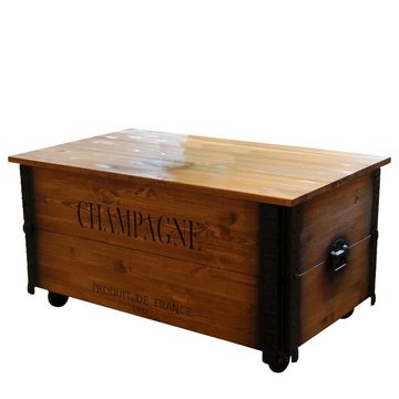 Uncle Joe´s Couchtisch XL Champagne, im Truhen-Design