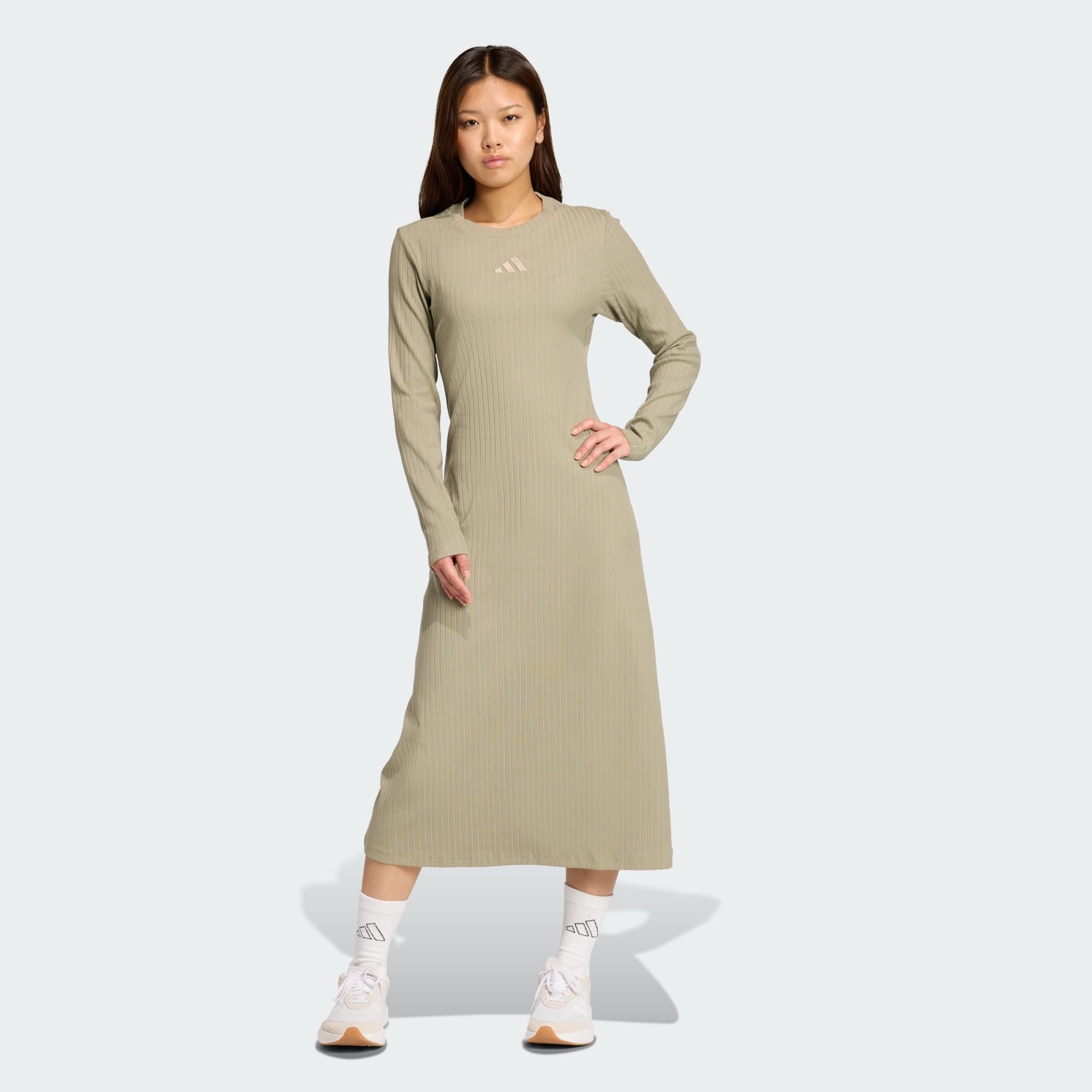 adidas Sportswear Maxikleid ALL SZN WINTERFESTES LANGES KLEID