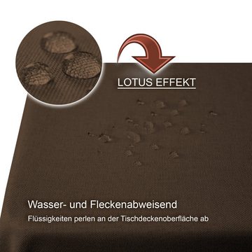 Haus und Deko Tischdecke Tischdecke 110x180 cm eckig Leinenoptik wasserabweisend beschichtet (1-tlg)