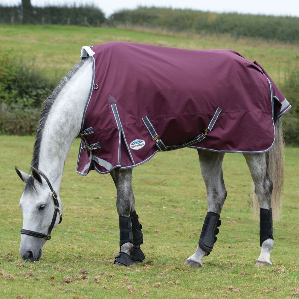WeatherBeeta Pferde-Regendecke Weatherbeeta Comfitec Plus Dynamic II Standard Lite 0g - maroon/grey/white