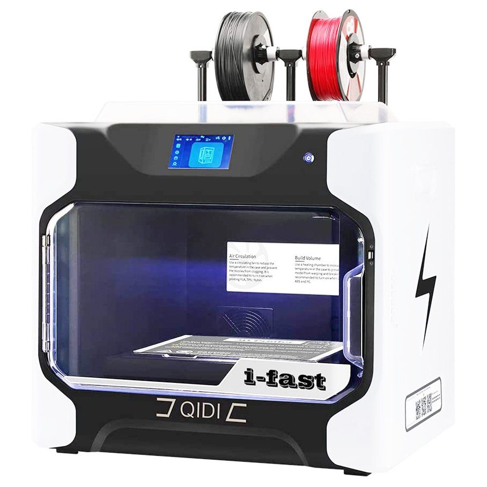 QIDI 3D-Drucker TECH i Fast, Industrietaugliche Struktur, Doppelextruder für schnellen Druck