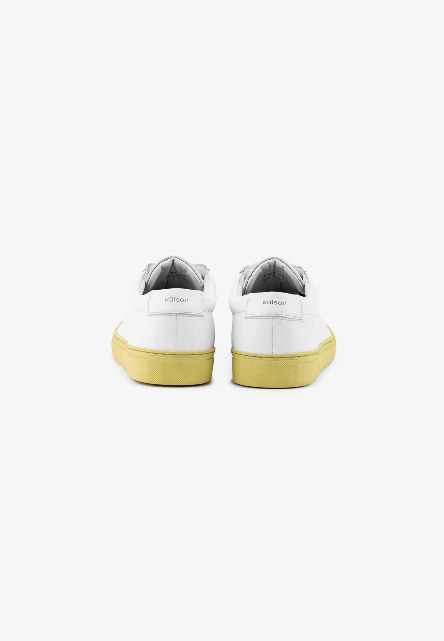 One Sneaker Kulson aus gelb echtem Kulson Leder