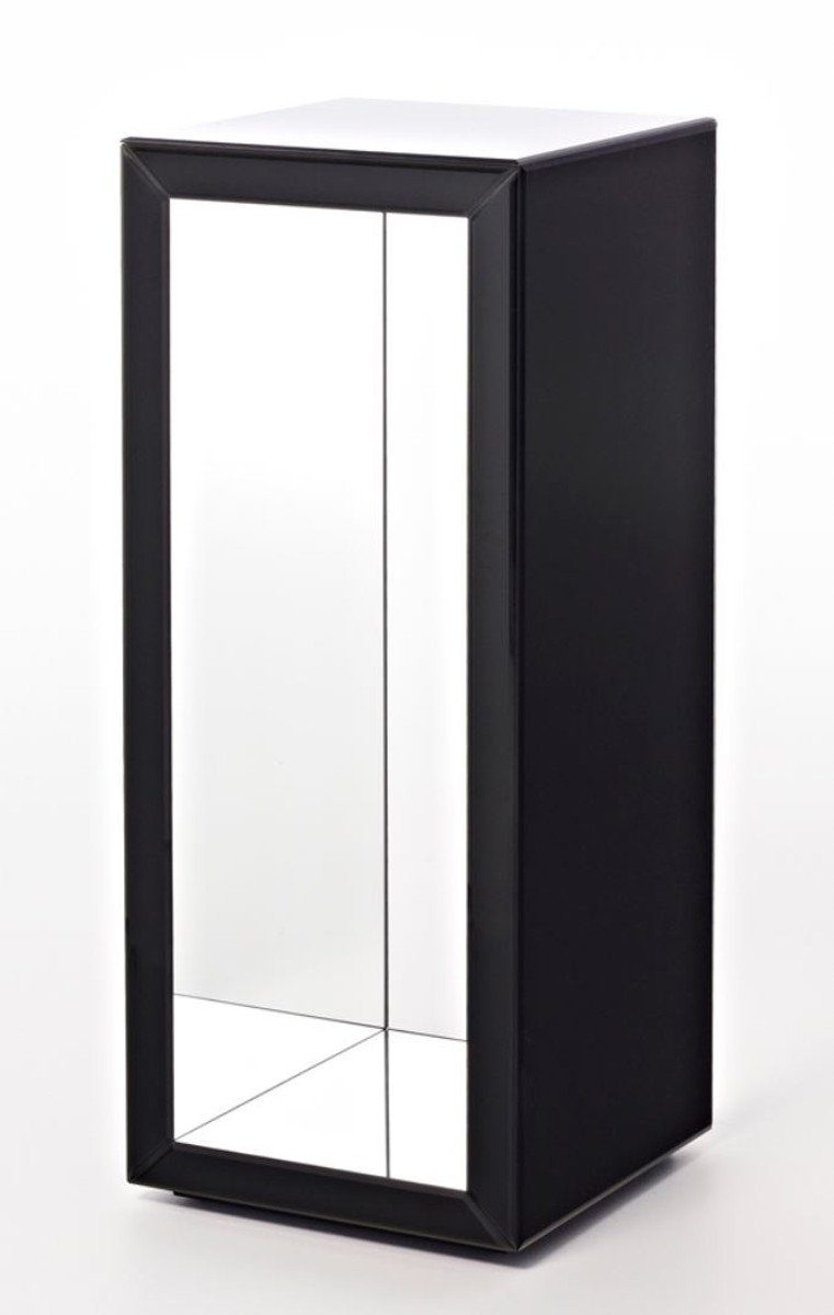 Casa Padrino Beistelltisch Luxus Beistelltisch im Säulen Design Schwarz 46 x 46 x H. 112 cm - Luxus Qualität