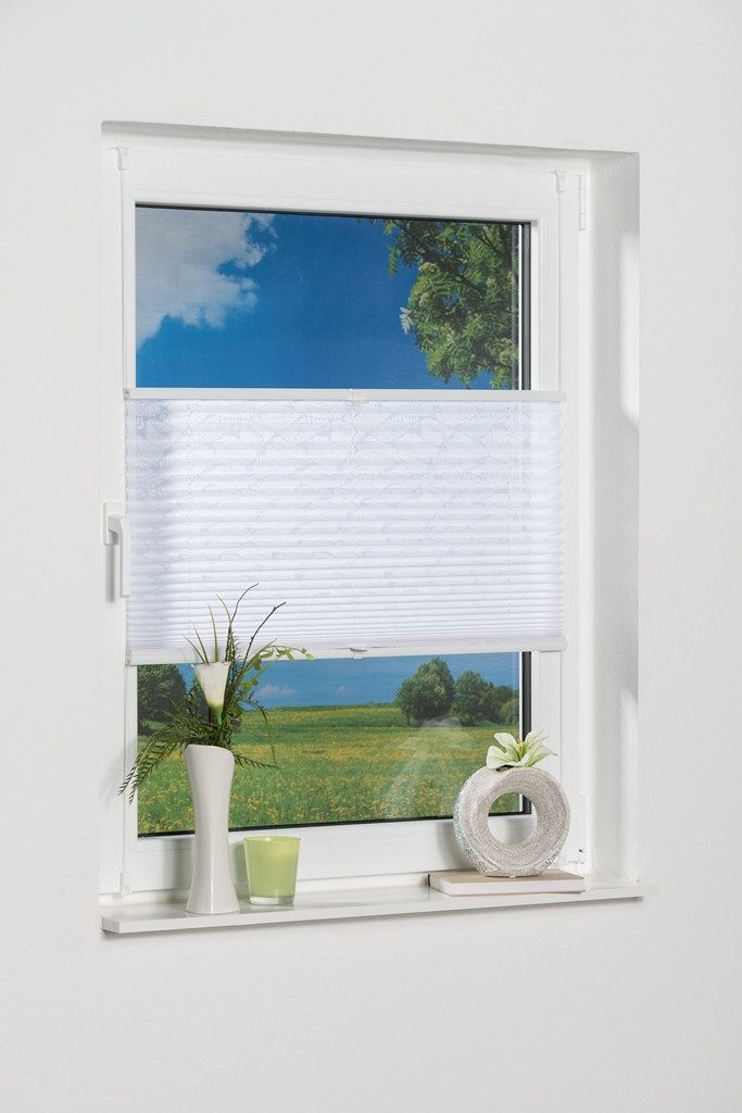 K-HOME Plissee Capri, Lichtschutz, ohne Bohren, Klemmfix, Ausbrennerstoff günstig online kaufen