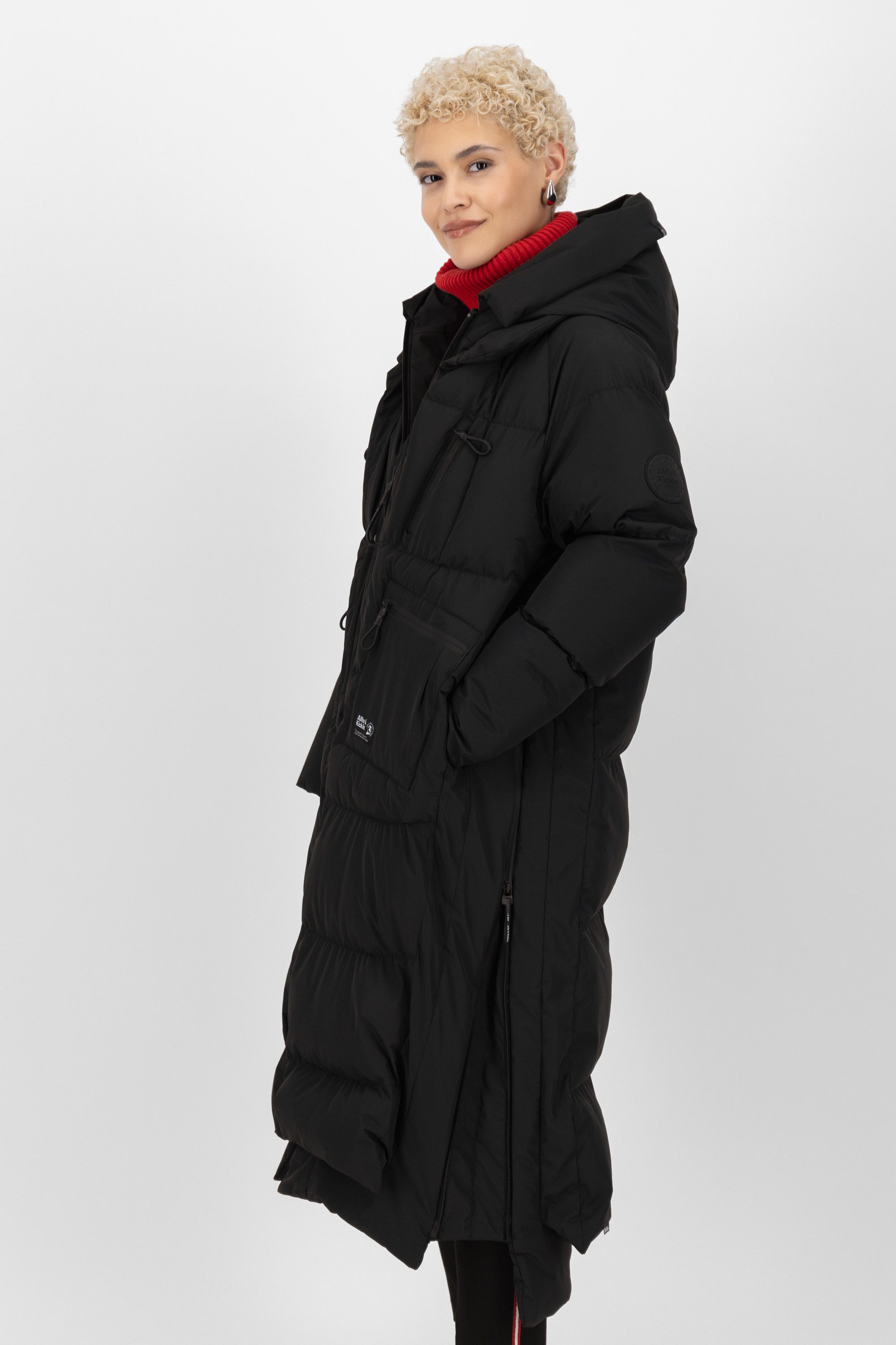 Alife & Kickin Winterjacke Damen RihannaAK A Steppjacke, Winterjacke, gefütterte Jacke Langer, warmer Wintermantel mit großer Kapuze und Fleece Innenfutter – Bild 3 von 5