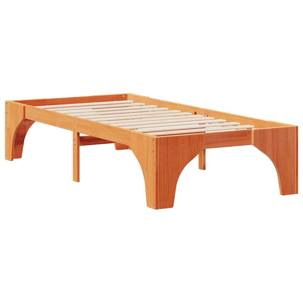 vidaXL Bett Bodenbettgestell Braun 90 x günstig online kaufen