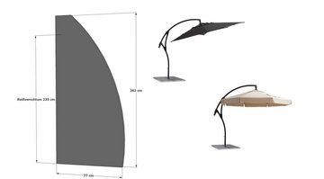 Grasekamp Gartenmöbel-Schutzhülle Schutzhülle Ampelschirm 263x77cm