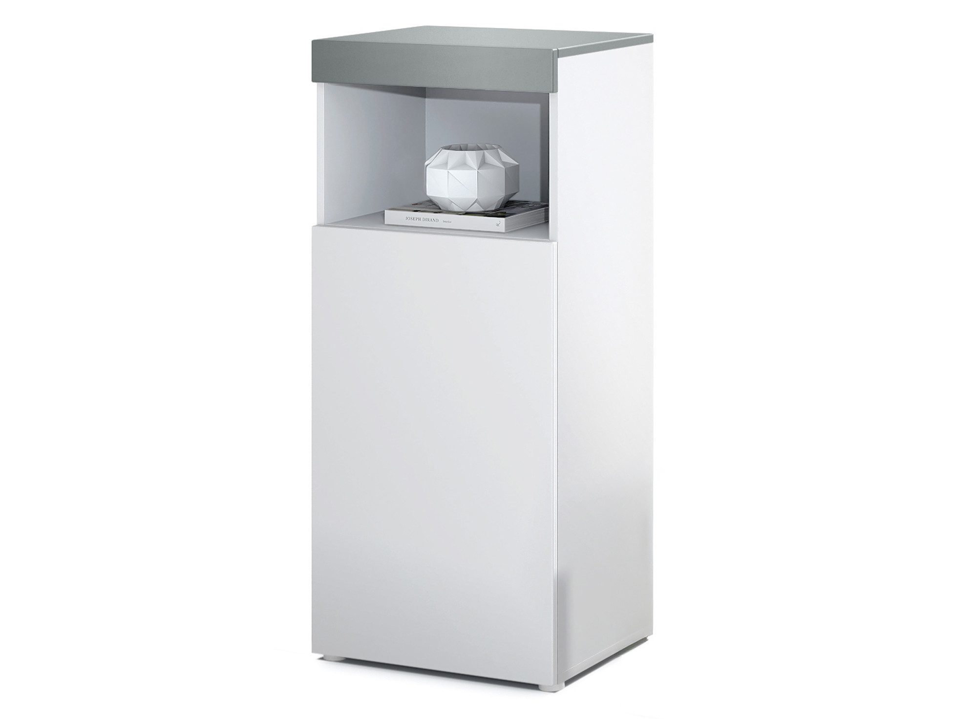 Vladon Standvitrine Pure (Vitrine, Korpus, Graphit günstig online kaufen
