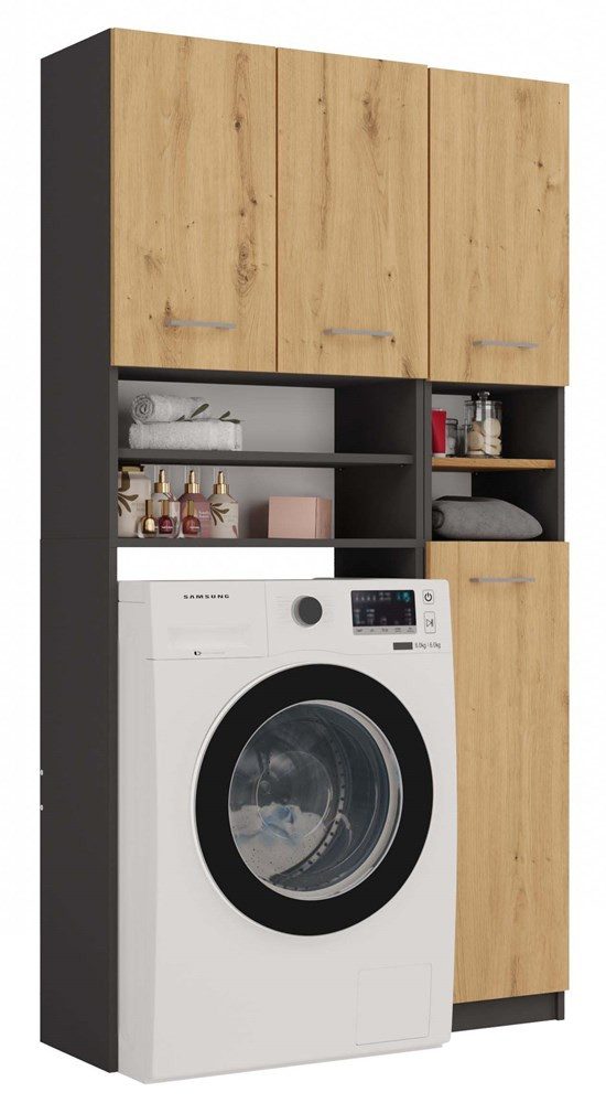 MAGOWA Waschmaschinenumbauschrank Badezimmer-Schrank-Set – Säulenregal + günstig online kaufen