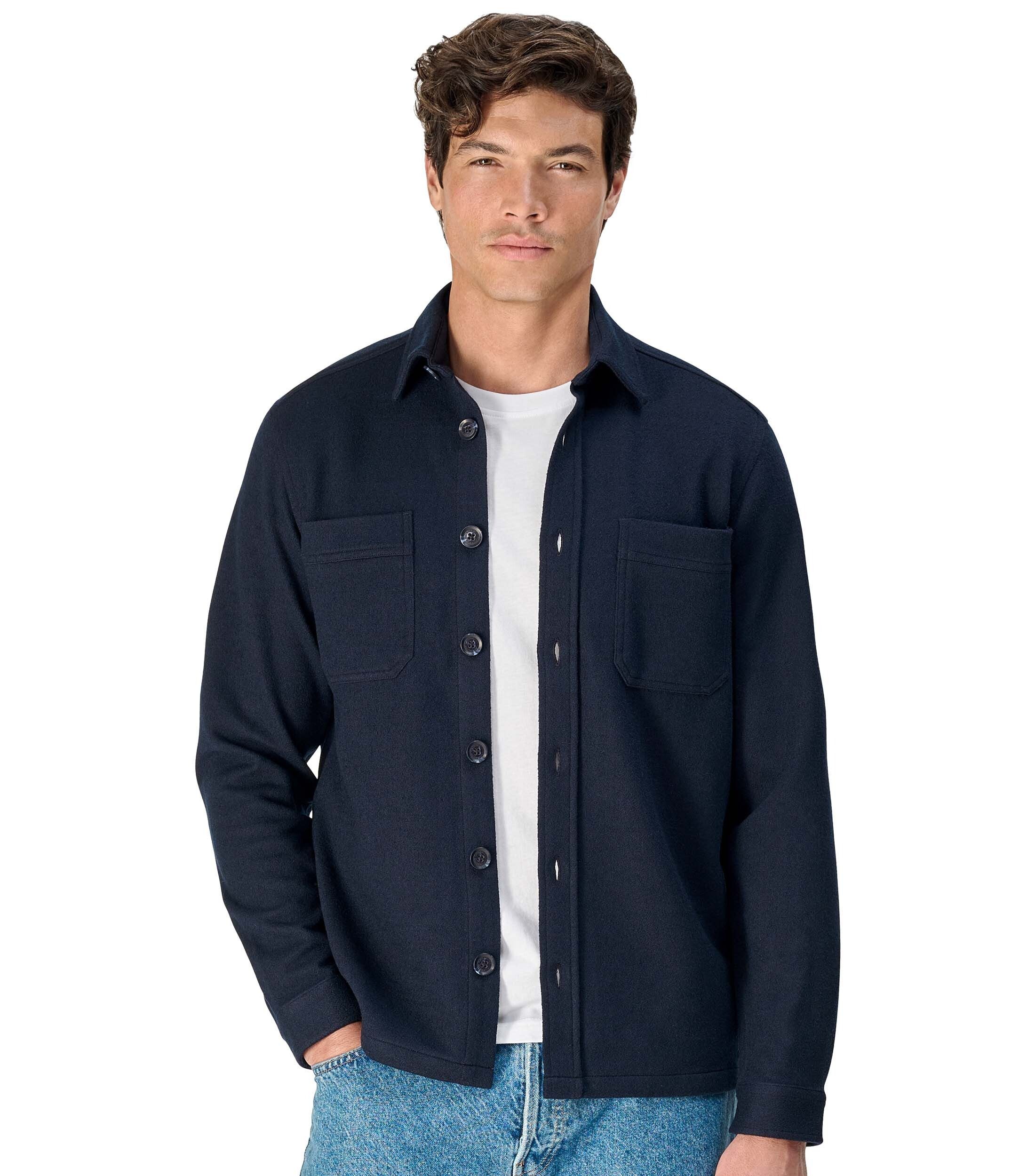 CASAMODA Langarmhemd CASAMODA Hemdjacke uni günstig online kaufen