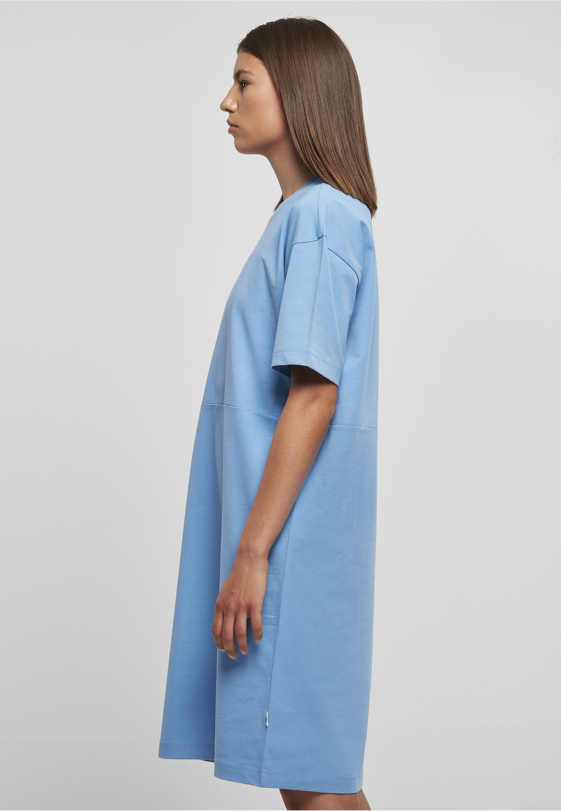 URBAN CLASSICS A-Linien-Kleid Urban Classics Damen Ladies Organic Oversized Slit Tee Dress (1-tlg)