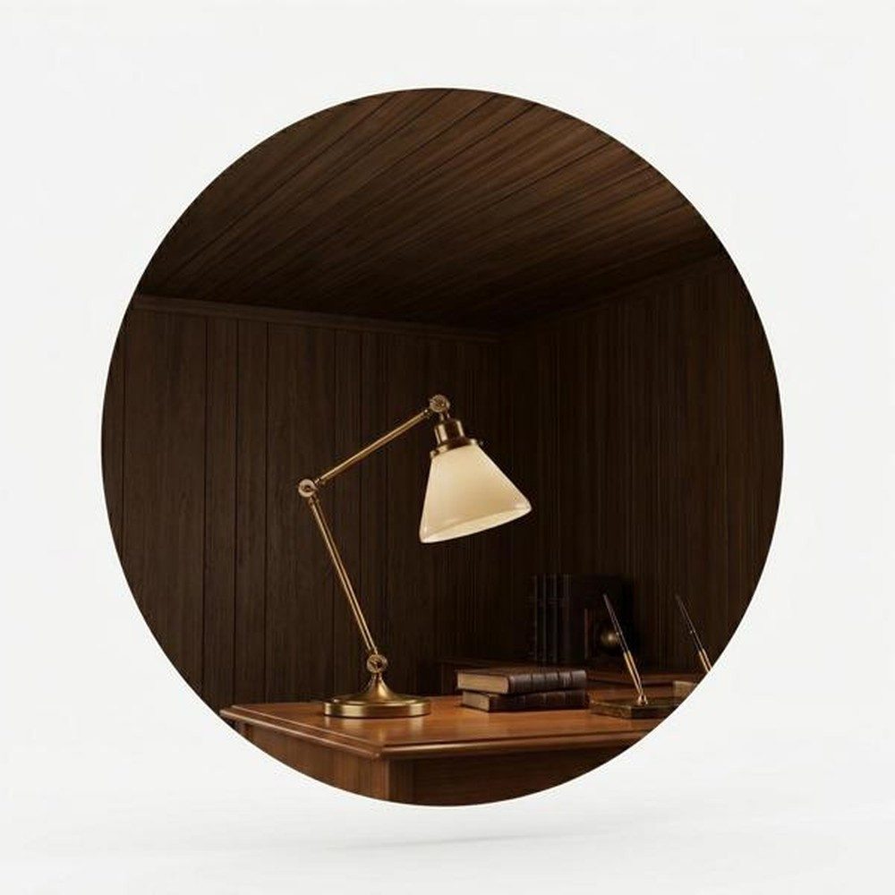 Xlmoebel Wandspiegel Moderner runder Wandspiegel aus Glas für stilvolle Wohnräume, Made in Europa
