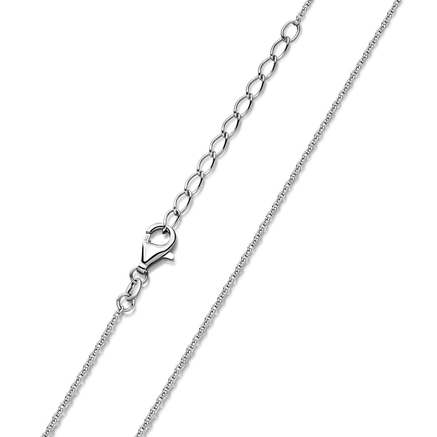 Materia Gliederkette Kinderkette Silber verstellbar 925 Sterling Silber 36-40cm K109