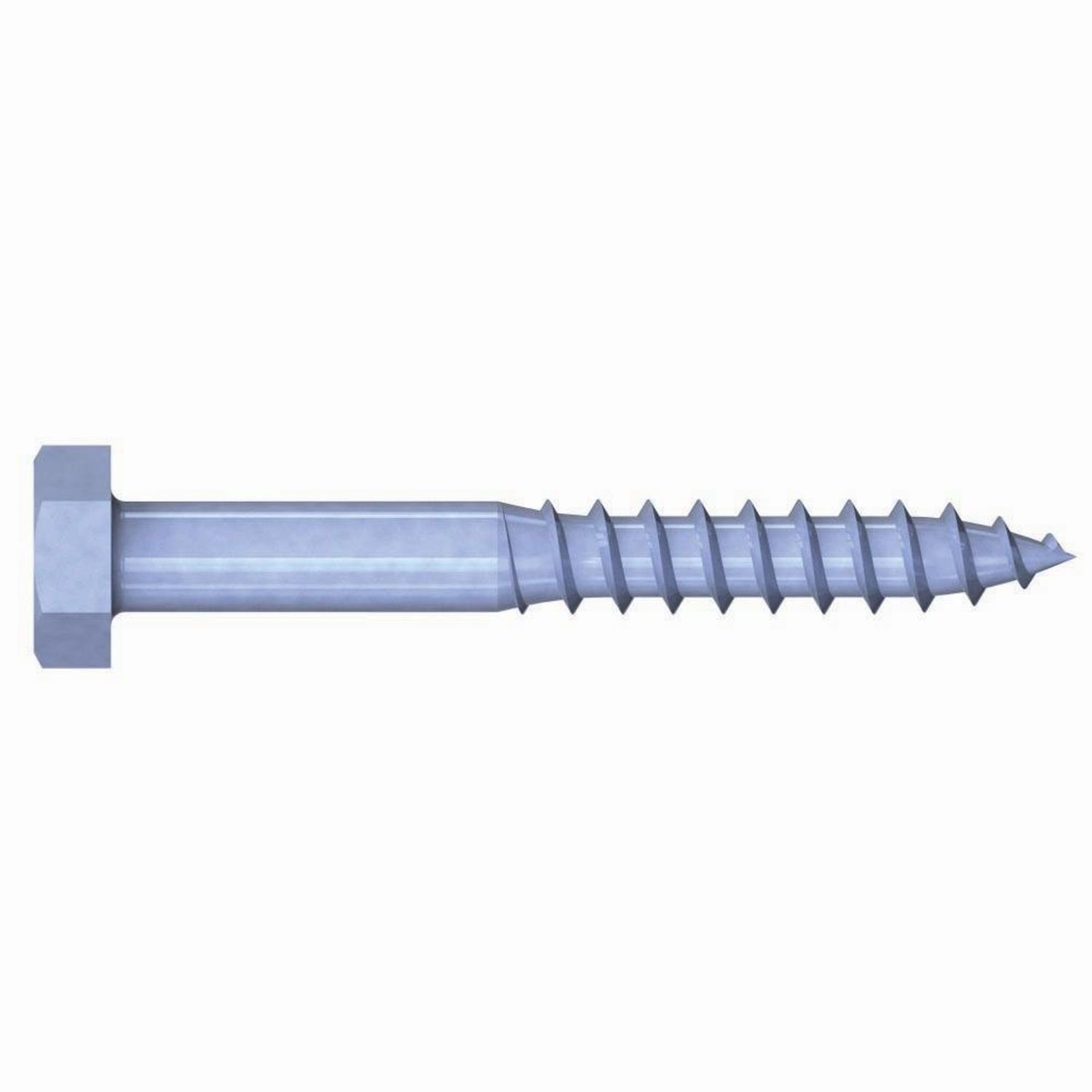 REISSER-Schraubentechnik GmbH Sechskant-Holzschraube Schlüsselschrauben verzinkt, 10 x 80 Paket 50 Stück DIN 571 Stahl, ver, (50 St)