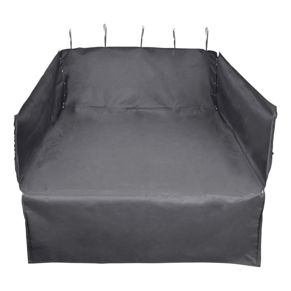 Kofferaumschutzmatte schwarz 110x100x40 cm mit Ladekantenschutz