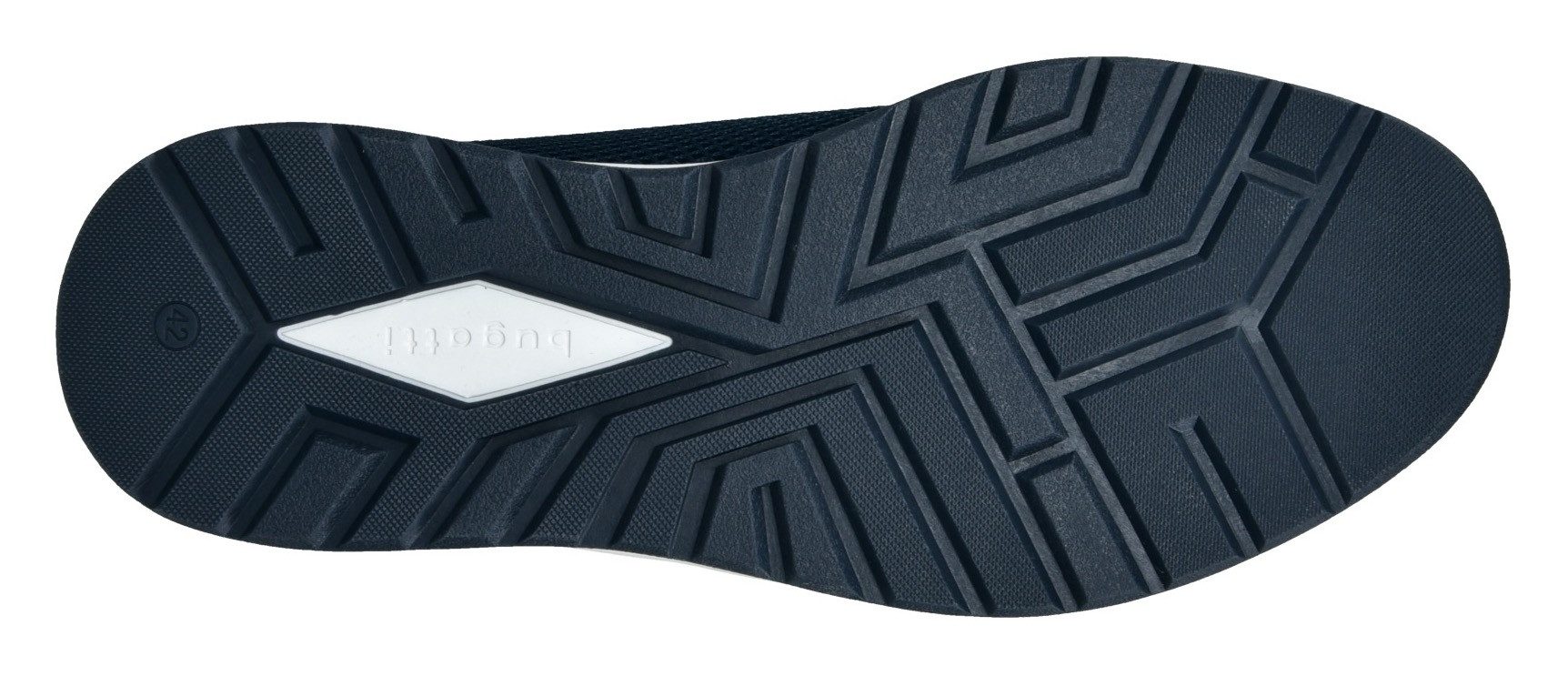 bugatti Sneaker, Freizeitschuh, Halbschuh, Schnürer mit Kontrastbesatz an der Ferse