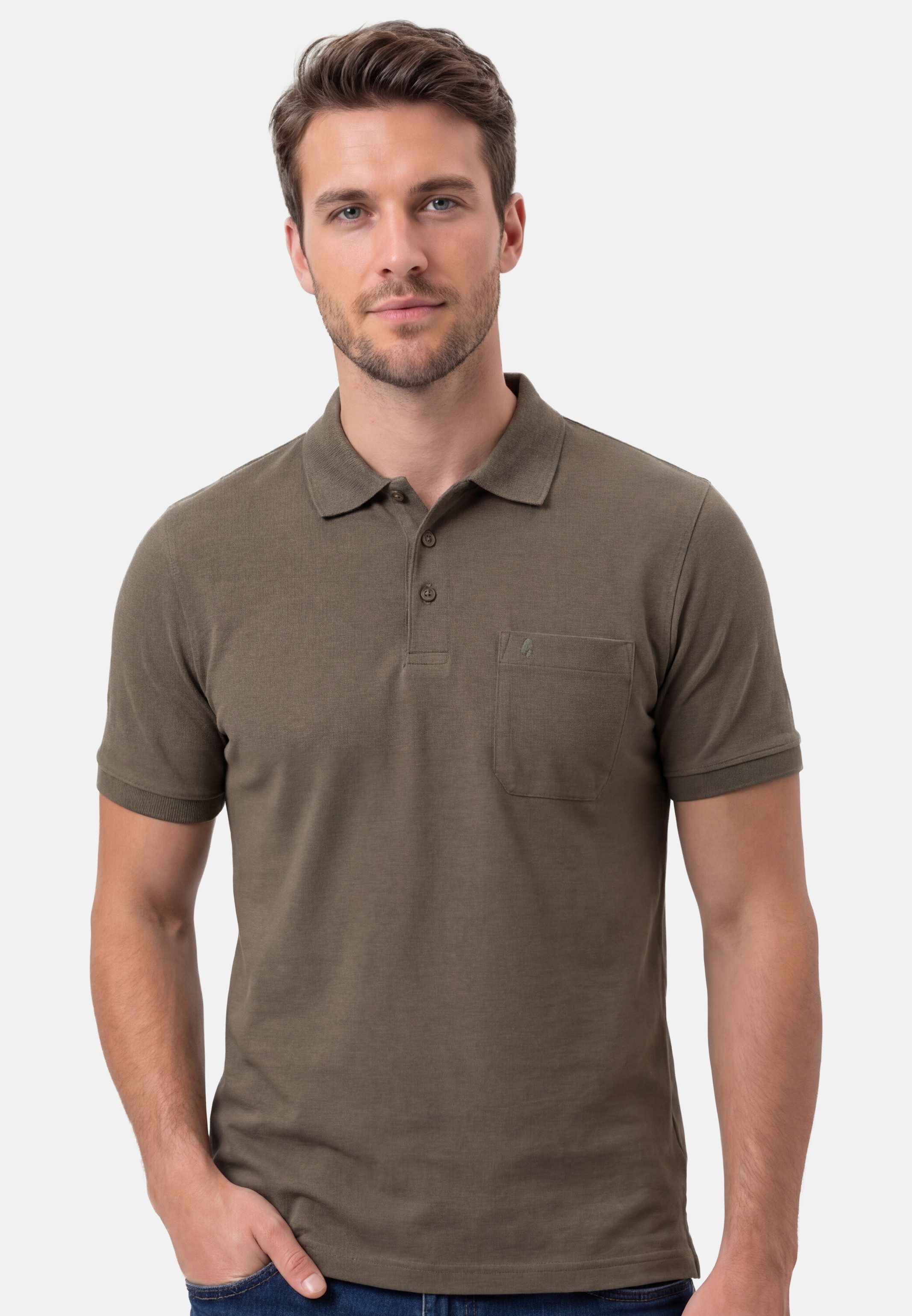RAGMAN Poloshirt Basic (1-tlg) Poloshirt - Baumwolle - Atmungsaktiv - Klassischer Look