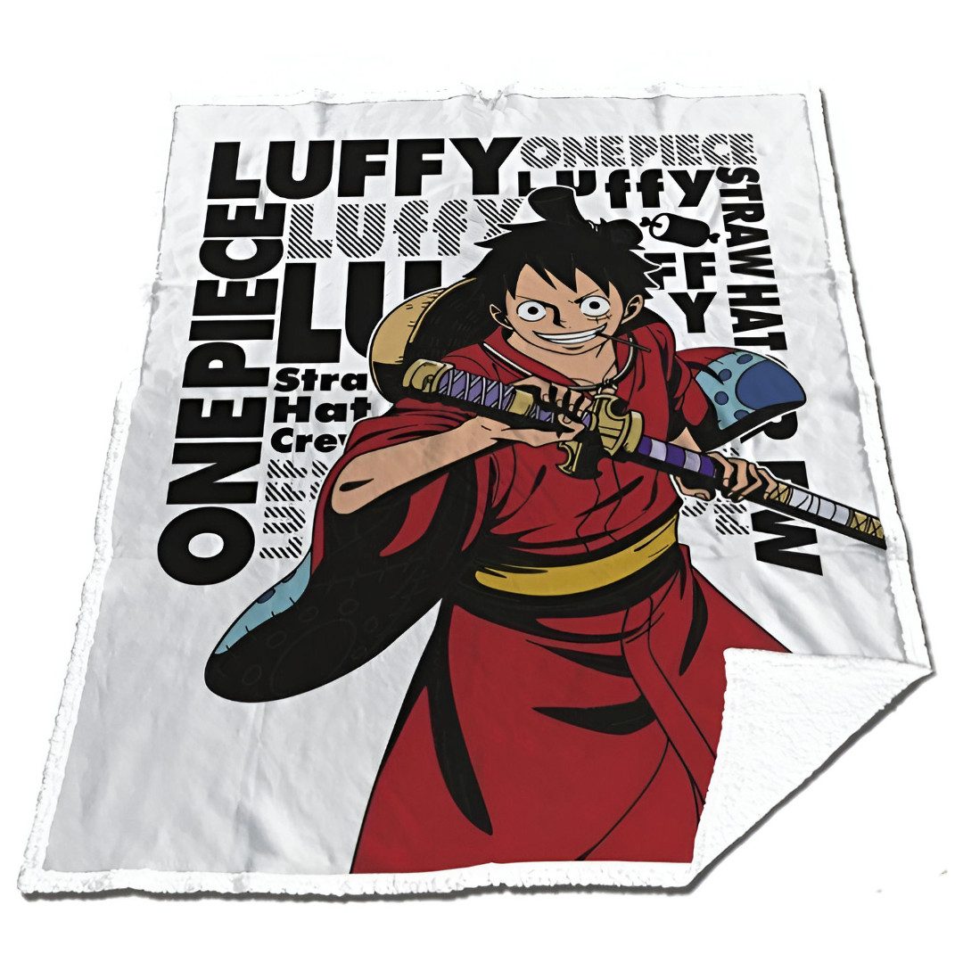 Wohndecke Anime One Piece Luffy Coral Decke warme Kuscheldecke 130x170 cm, günstig online kaufen