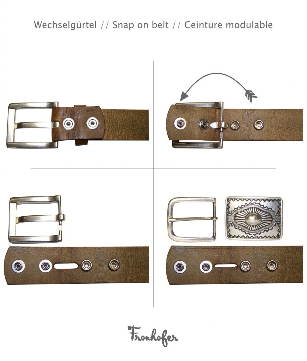 FRONHOFER Koppelgürtel 17953 (1-St) Trachtengürtel mit günstig online kaufen