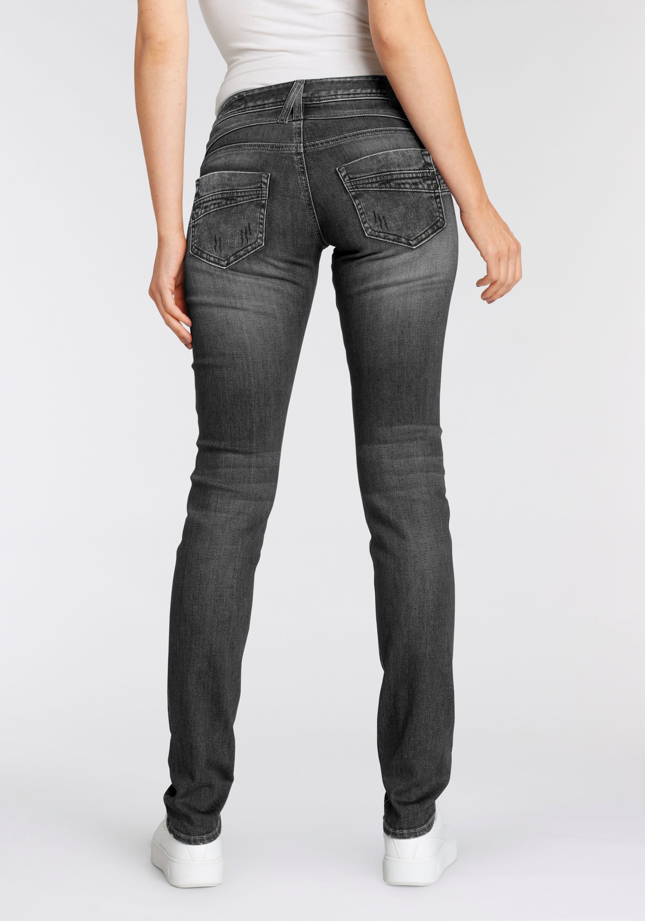 Damen Jeans Herrlicher Slim-fit-Jeans PIPER ORGANIC DENIM umweltfreundlich dank Kitotex Technologie
