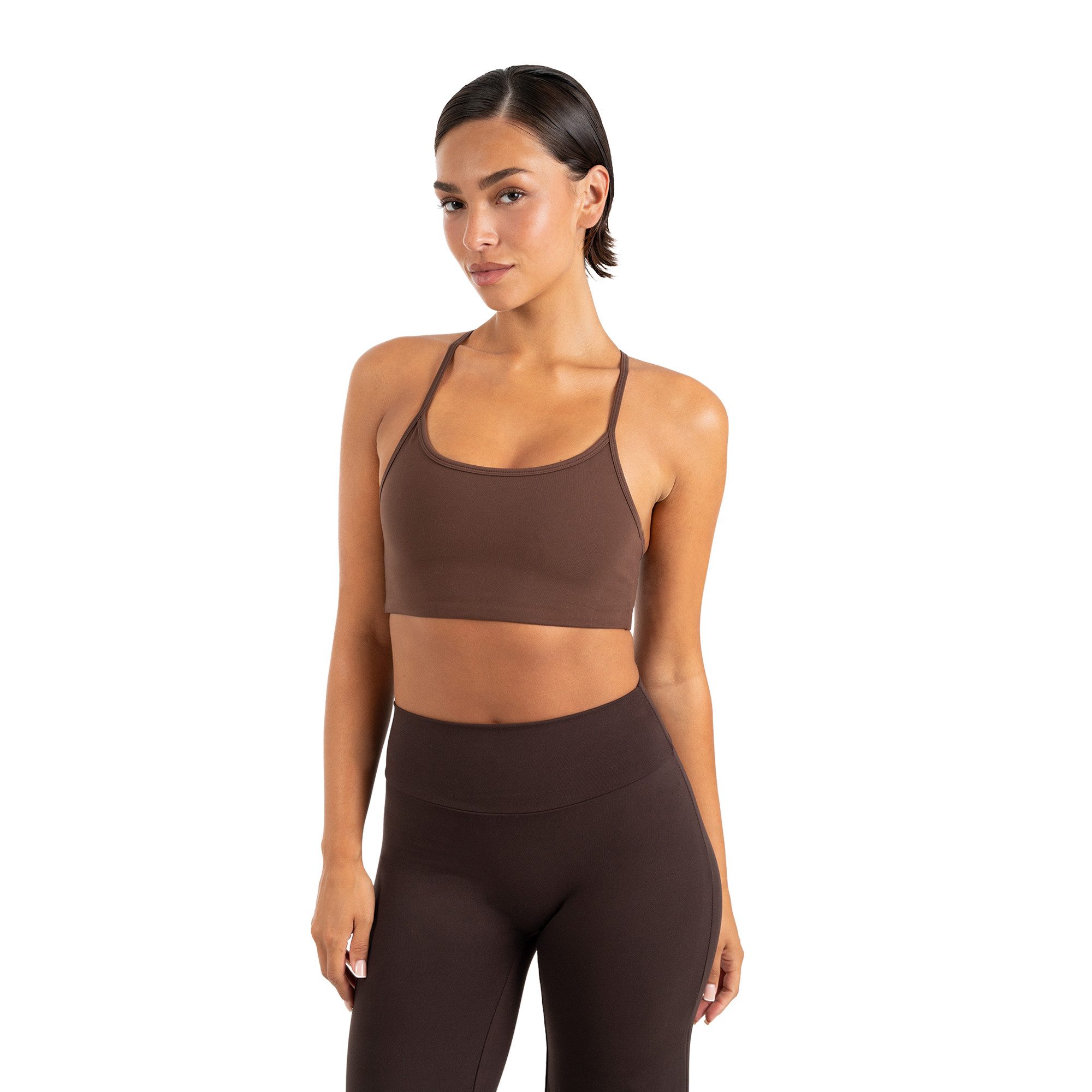 Smilodox Sport-BH Suvi Damen, Bustier, Slim Fit, Fitness Top, Performance Rundhals, Stretch Support, Performance Material, Gym, Yoga