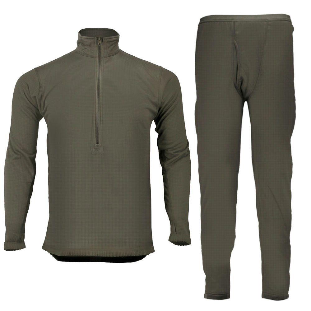 Mil-Tec Lange Unterhose Militär Thermofleece Unterwäsche Gen.III Set