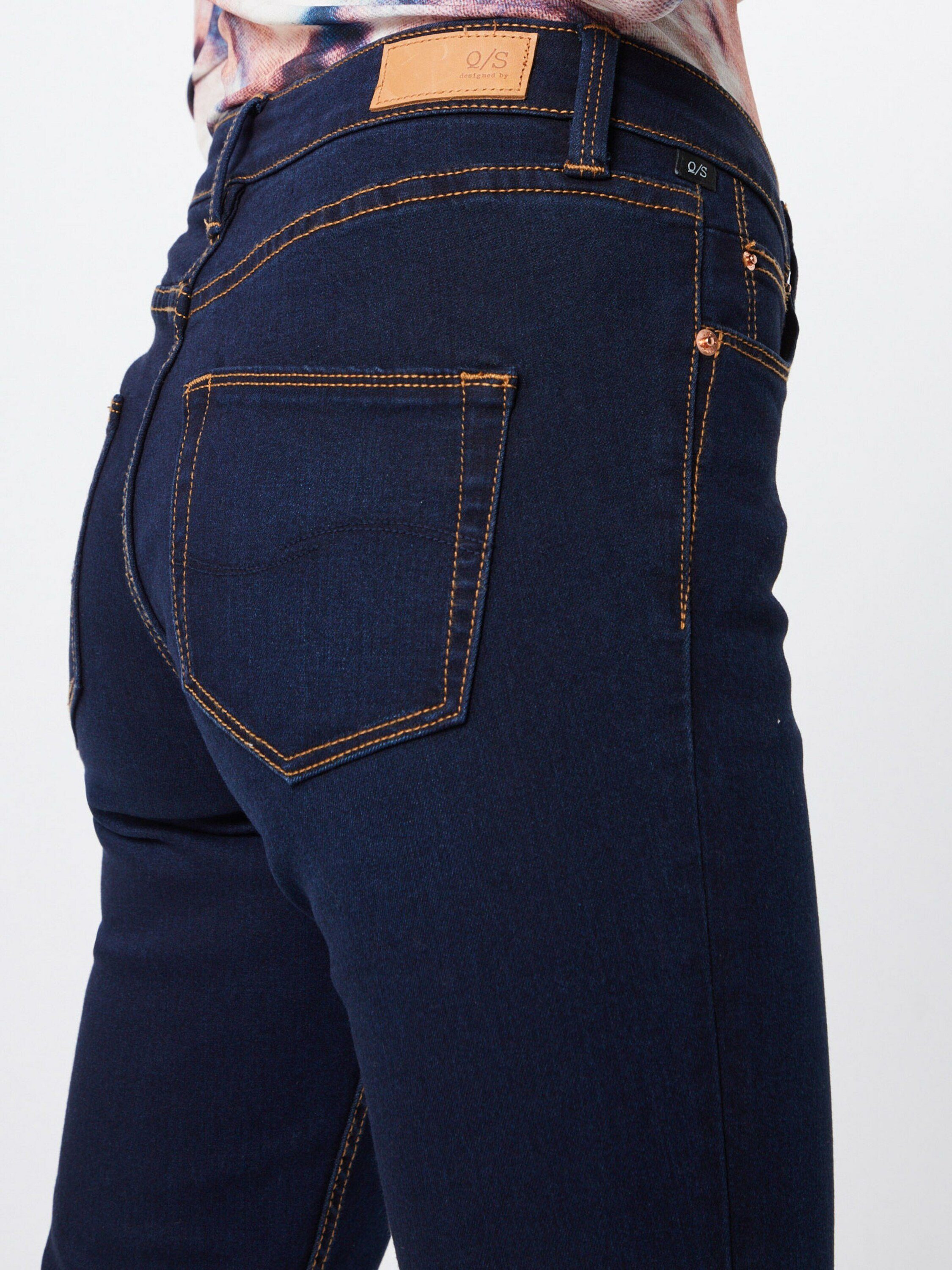 blue (1-tlg) Skinny-fit-Jeans Detail, dark Plain/ohne QS Weiteres 58Z6 Details