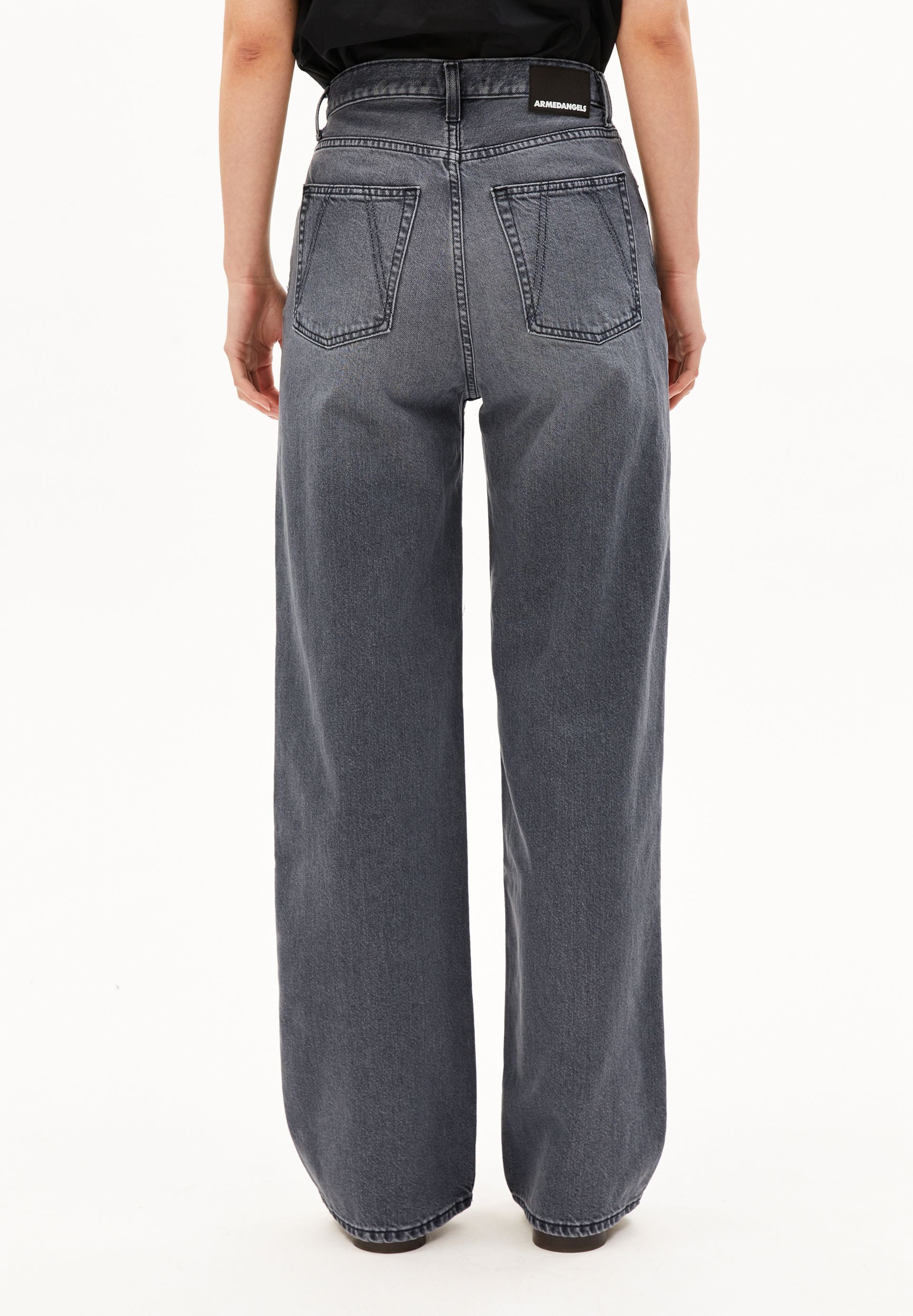 Armedangels Boyfriend-Jeans ENIJAA Wide Jeans recycelter Baumwolle (Non-Stretch) High waist