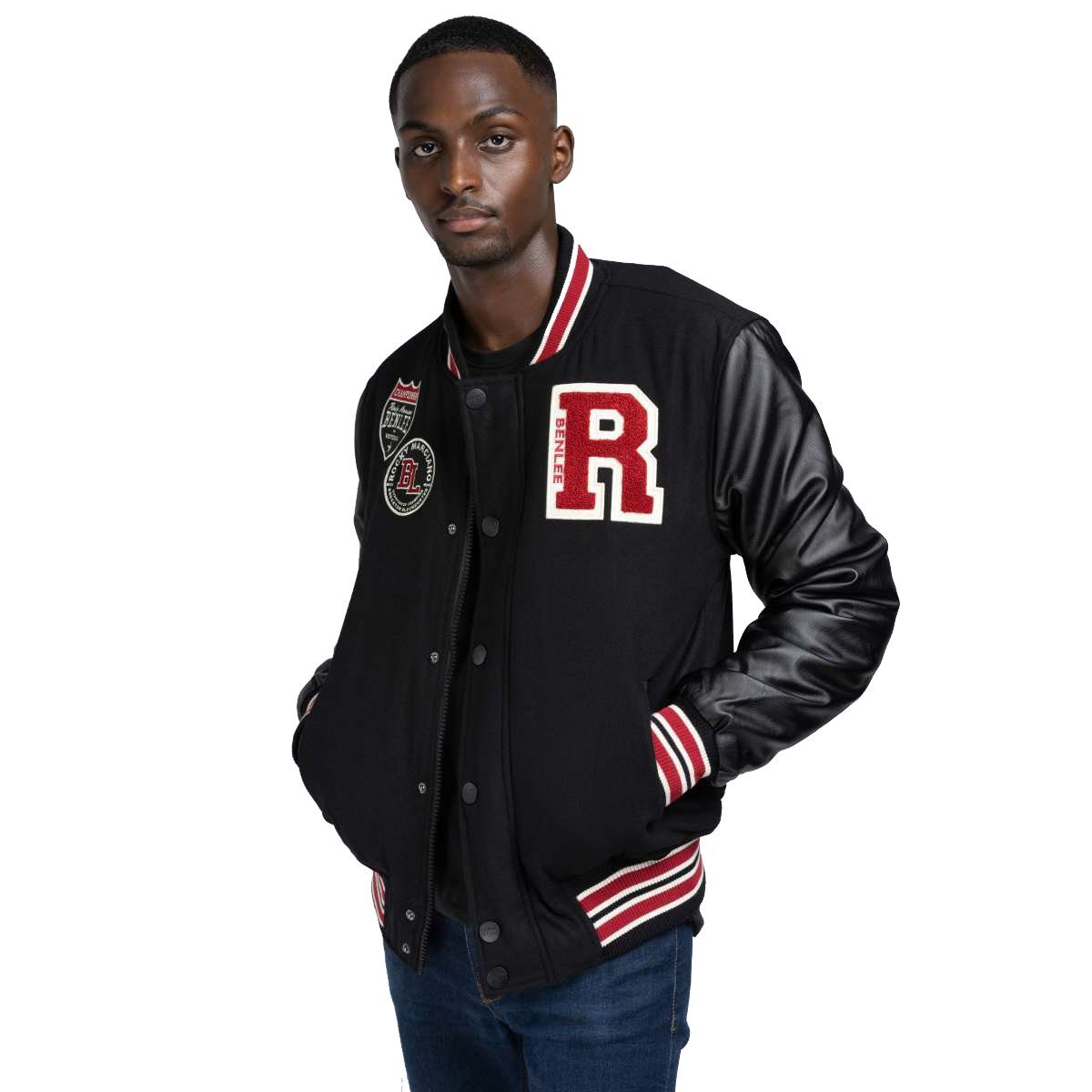 Collegejacke Rocky 3XL black Herren Benlee College Benlee Jacke Francis Marciano