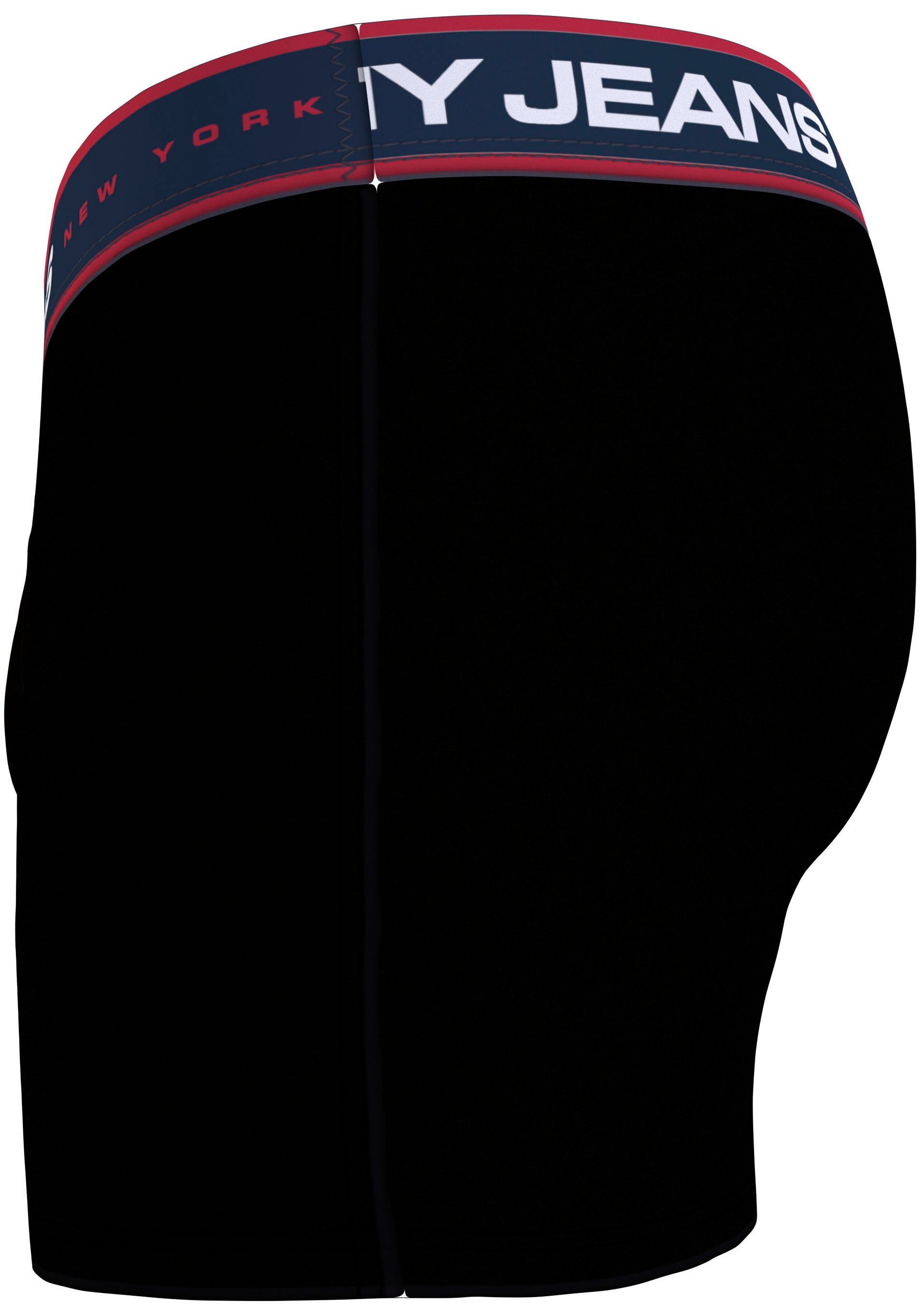 Hilfiger light Logo Tommy black/ 3-St., chambray Underwear (Packung, cast/ mit Taillenbund am TRUNK 3P blue Trunk 3er-Pack)