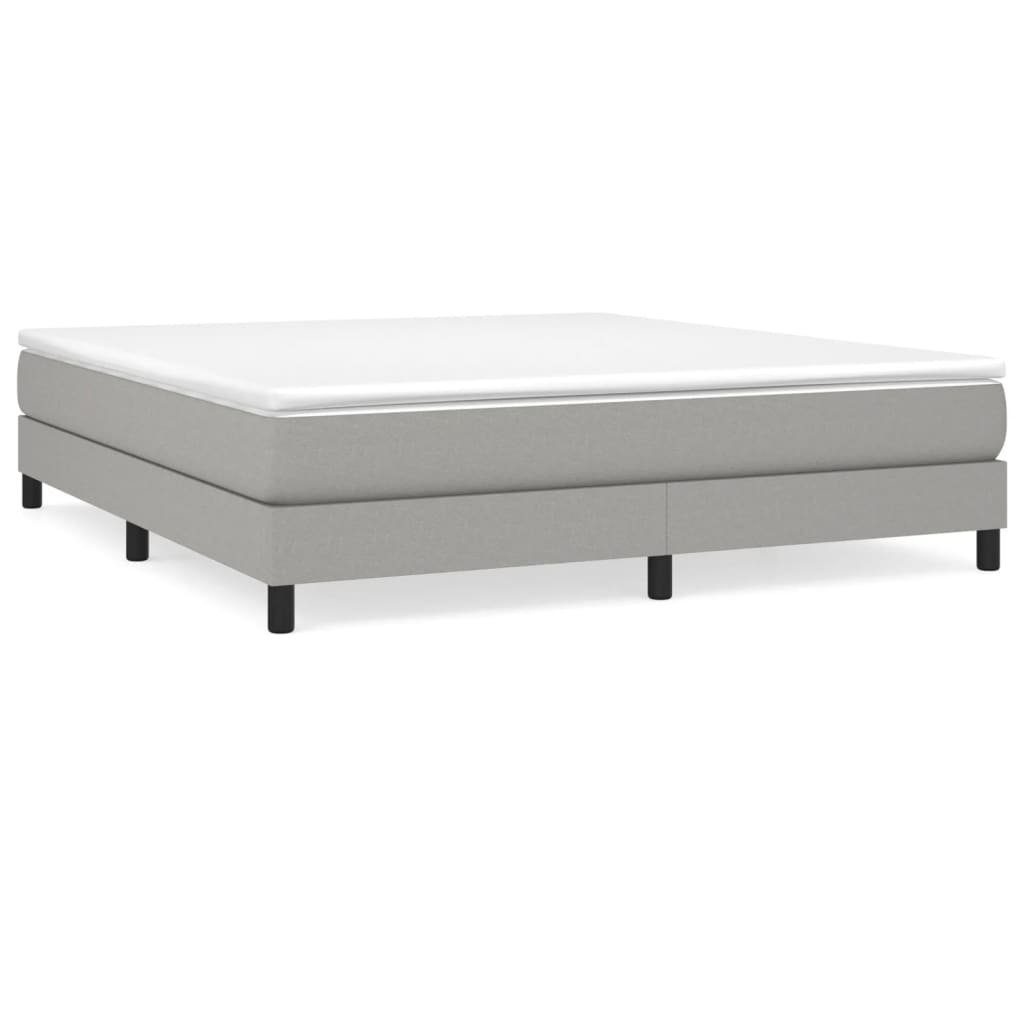 furnicato Bett Boxspringbettgestell Hellgrau 160x200 cm Stoff (1-tlg) günstig online kaufen