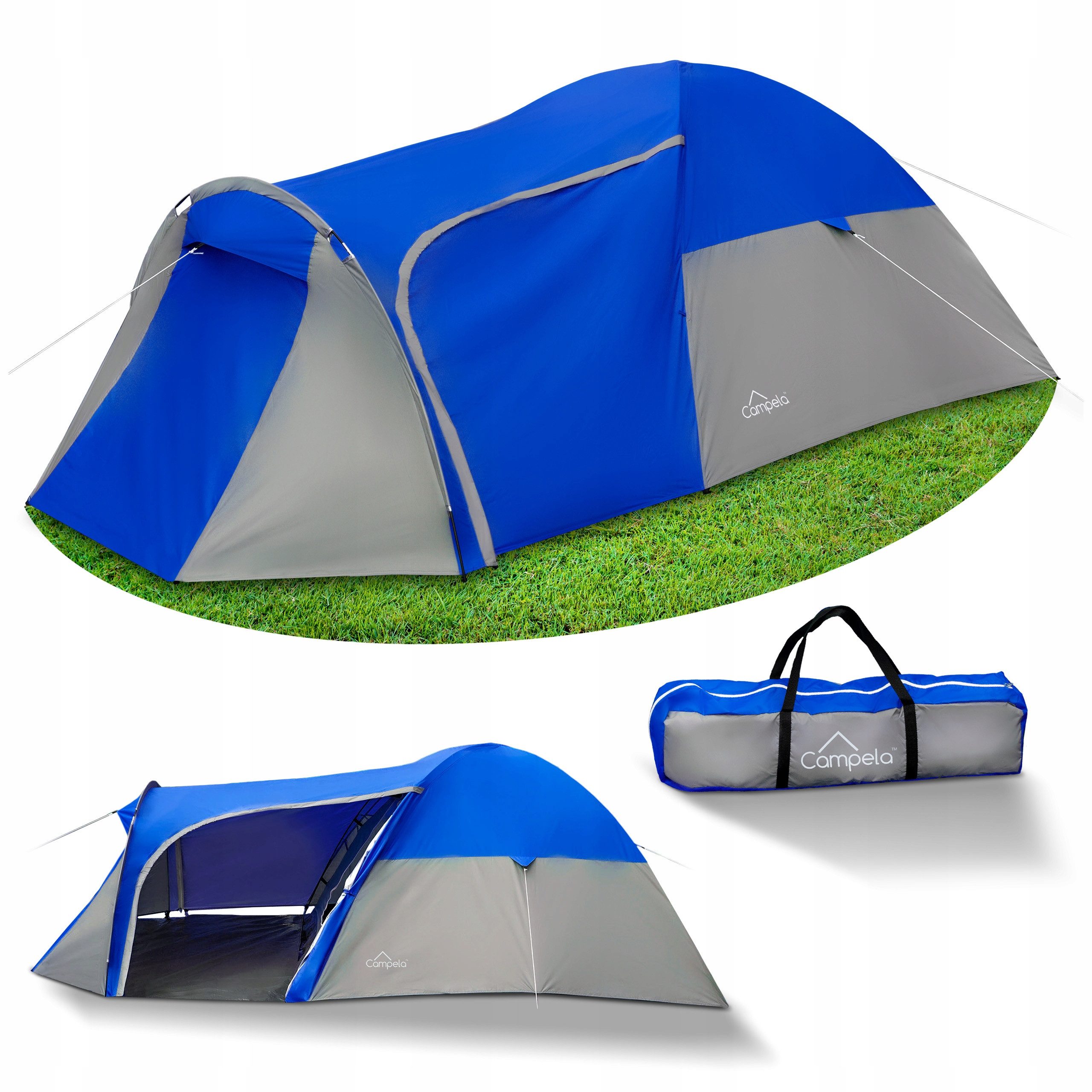 Campela Biwakzelt 3-Personen Zelt – wasserdicht & leicht – Camping & Trekking – Vorraum, Personen: 3