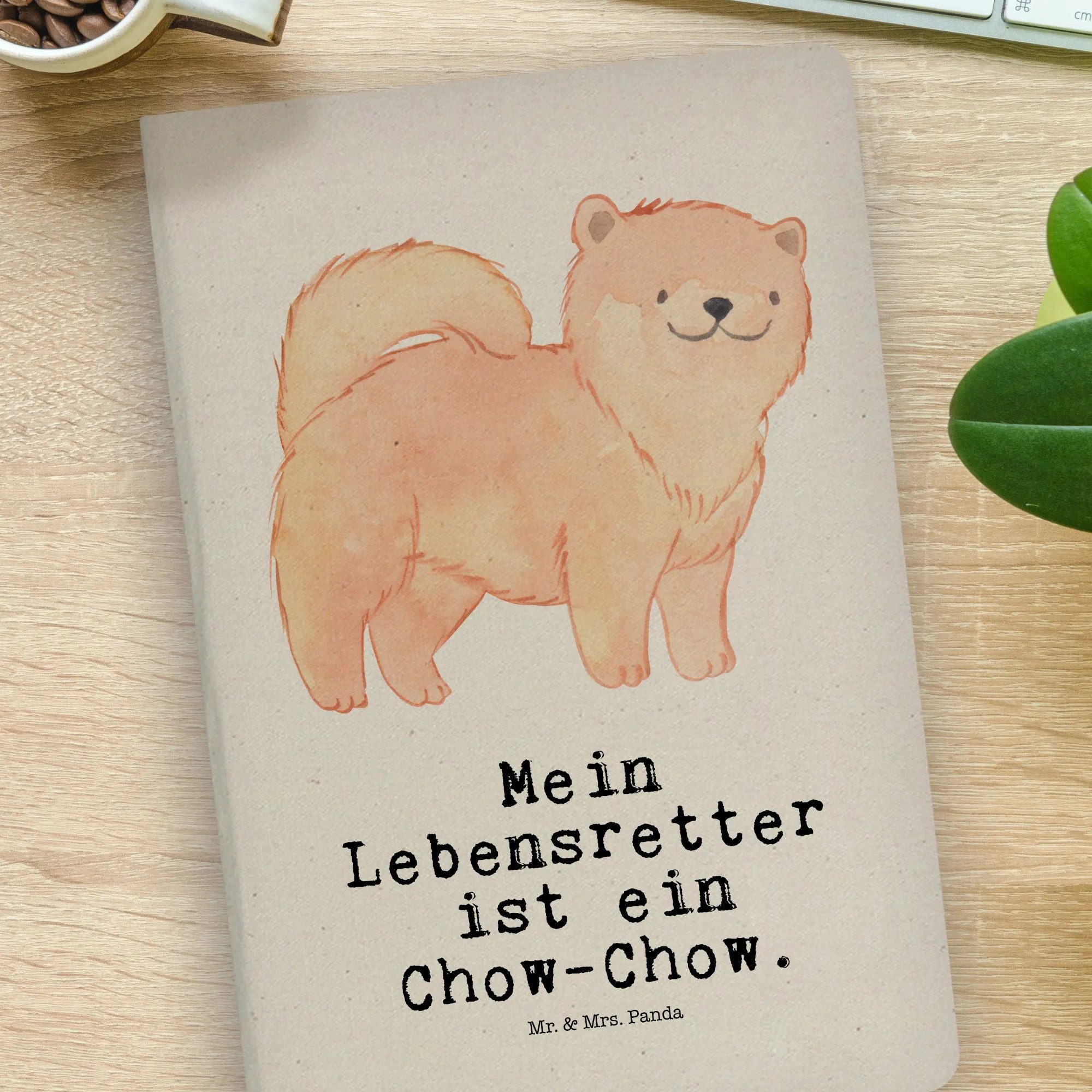Thumbnail - Mr. & Mrs. Panda Notizbuch Chow-Chow Lebensretter - Transparent - Geschenk, Welpe, Asiatischer S Mr. & Mrs. Panda, Bezau...
