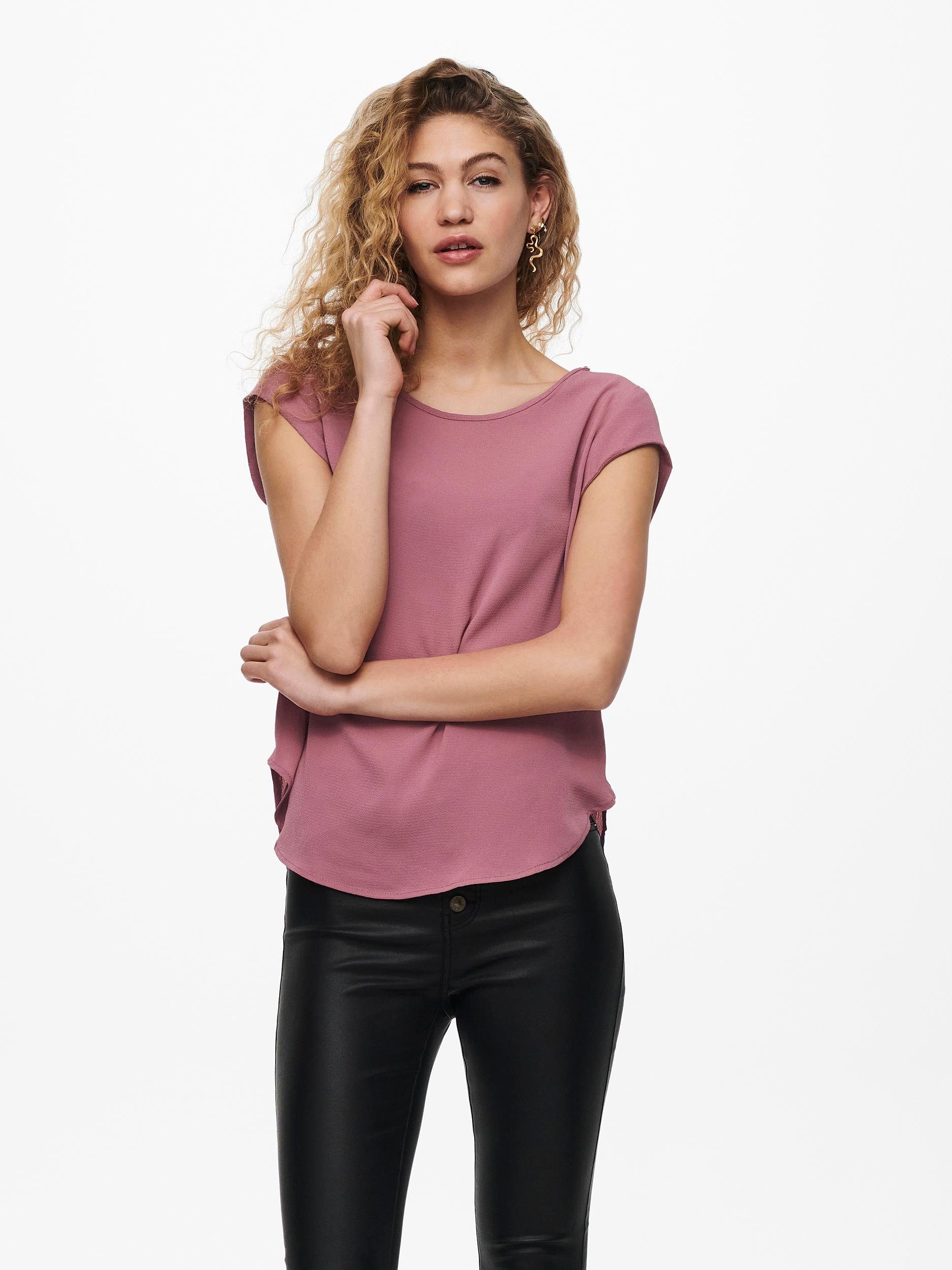 Rose ONLY S/S Mesa SOLID TOP PTM NOOS ONLVIC Kurzarmbluse